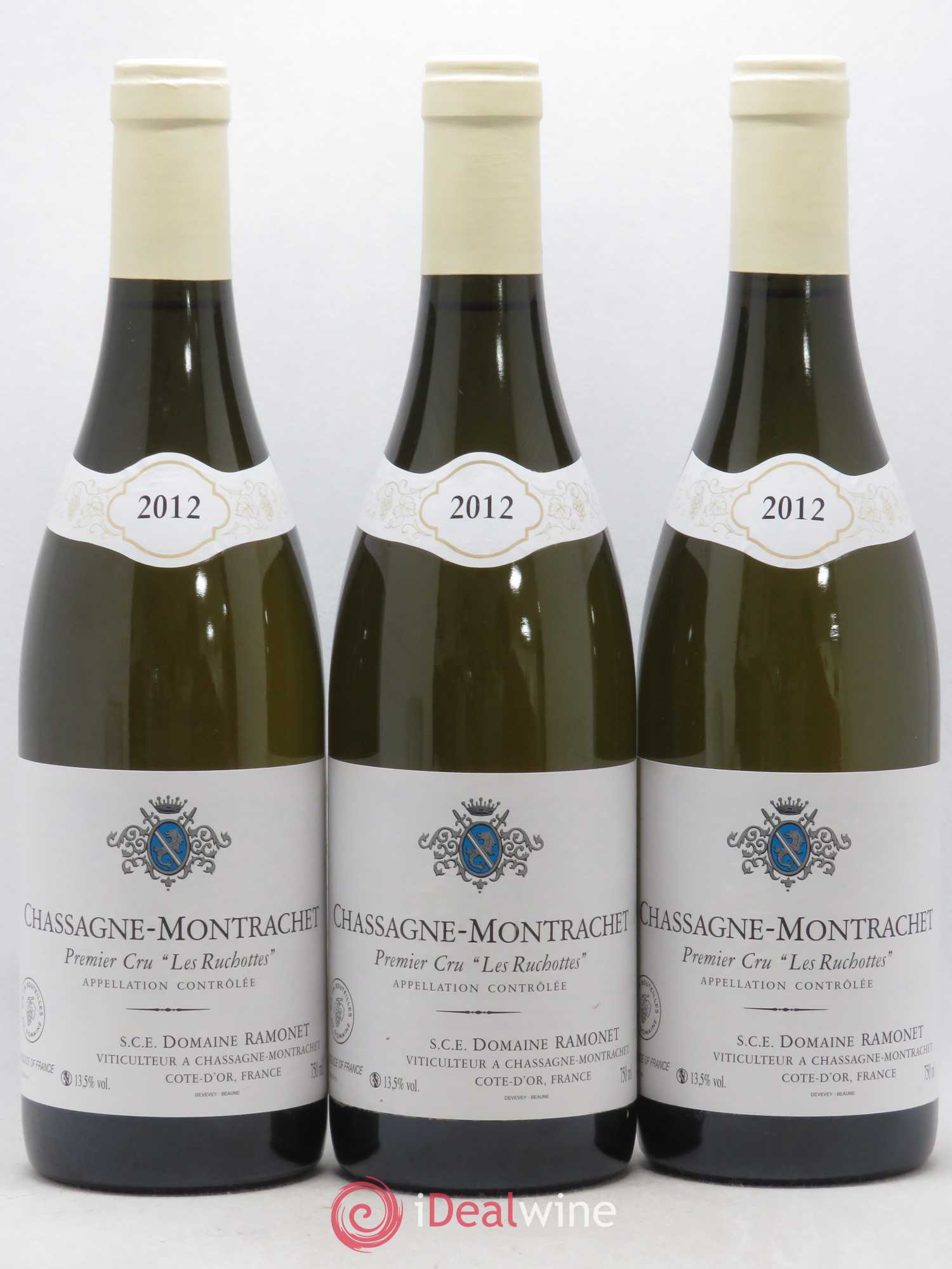 Chassagne-Montrachet 1er Cru Les Ruchottes Ramonet (Domaine) 2012 - Lot de 3 bouteilles - 0