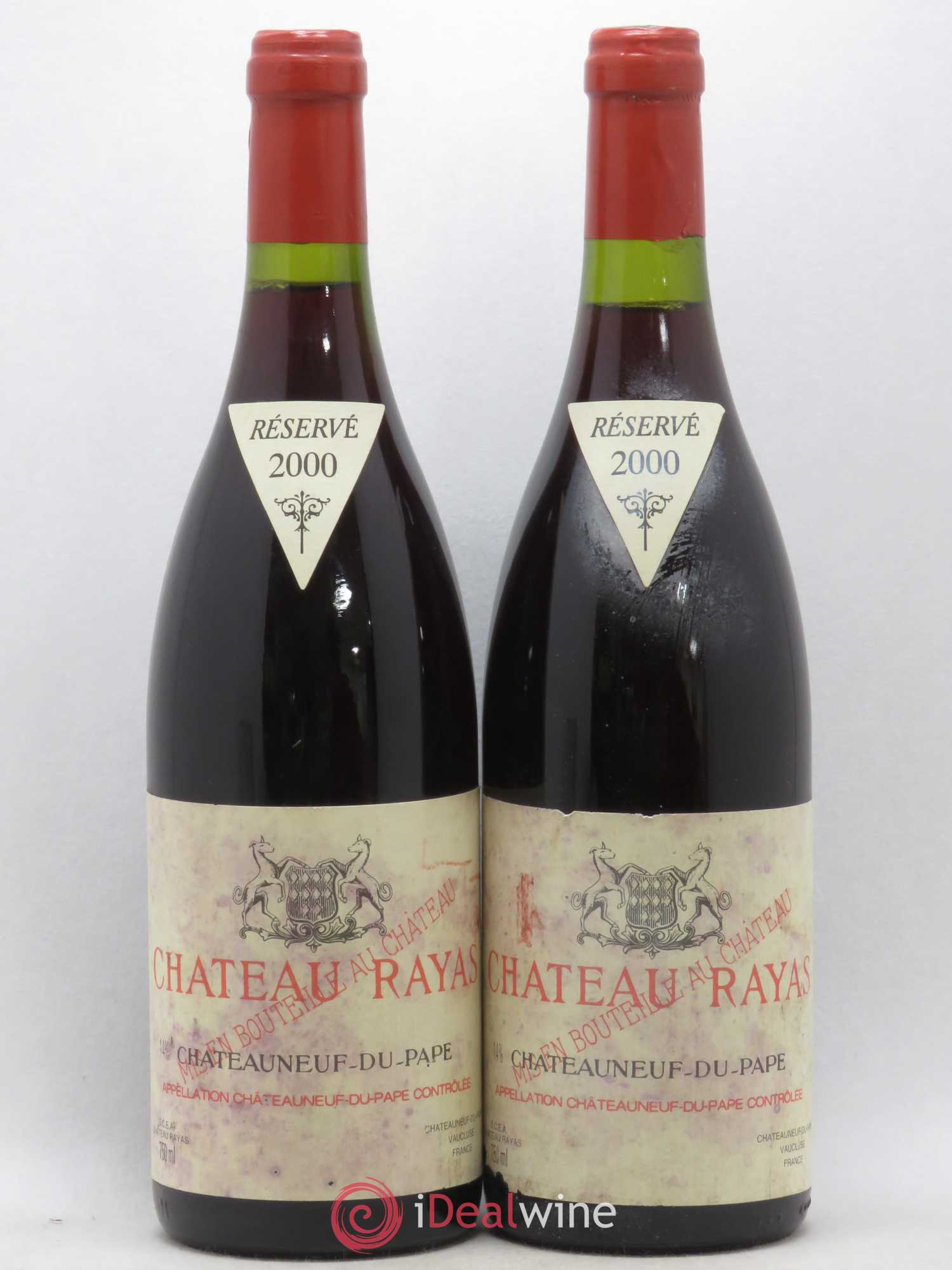 Châteauneuf-du-Pape Château Rayas Emmanuel Reynaud 2000 - Lot de 2 bouteilles - 0