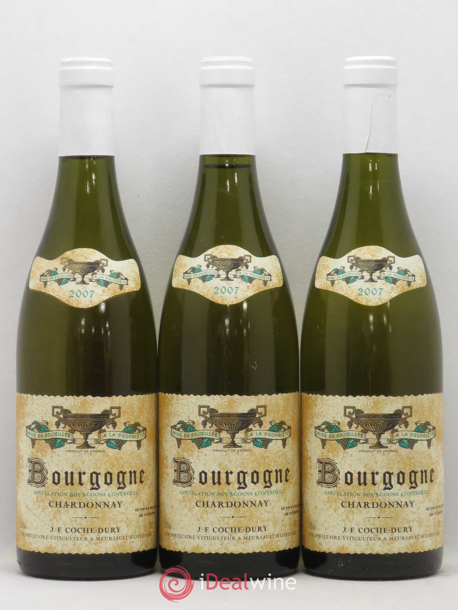 Bourgogne Coche Dury (Domaine) 2007 - Lot de 3 bouteilles - 0