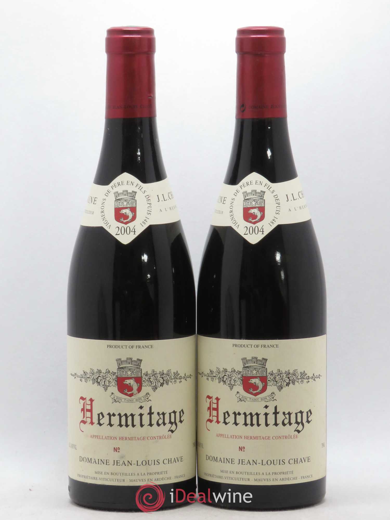 Hermitage Jean-Louis Chave 2004 - Lot de 2 bouteilles - 0