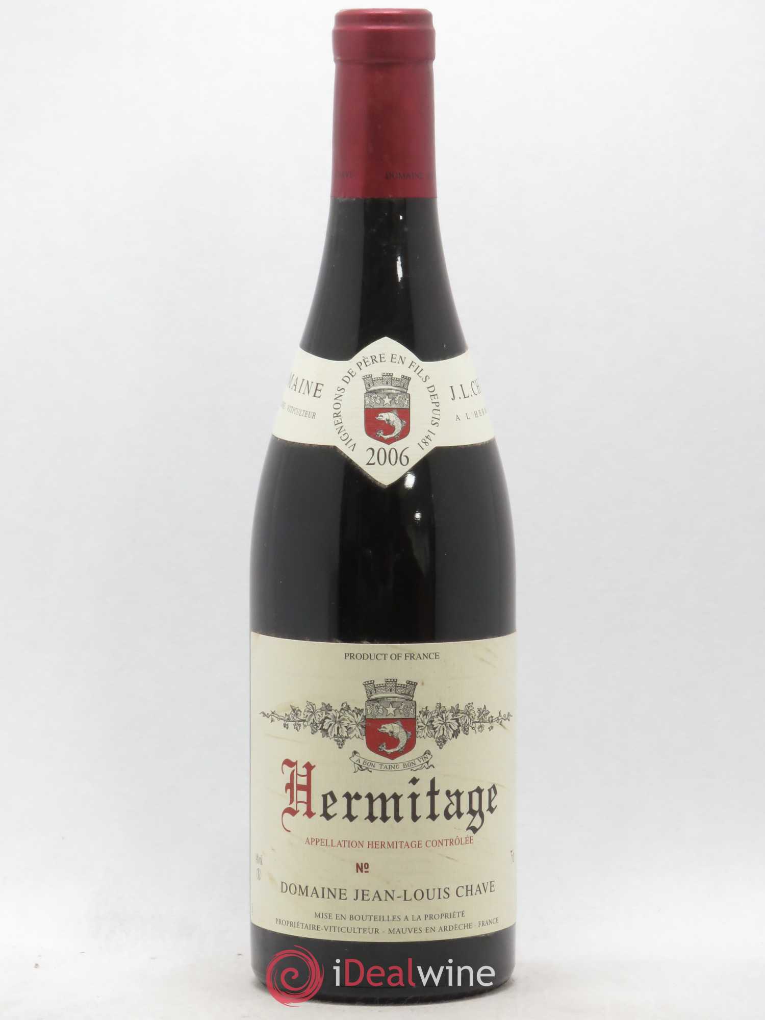Hermitage Jean-Louis Chave 2006 - Lot de 1 bouteille - 0