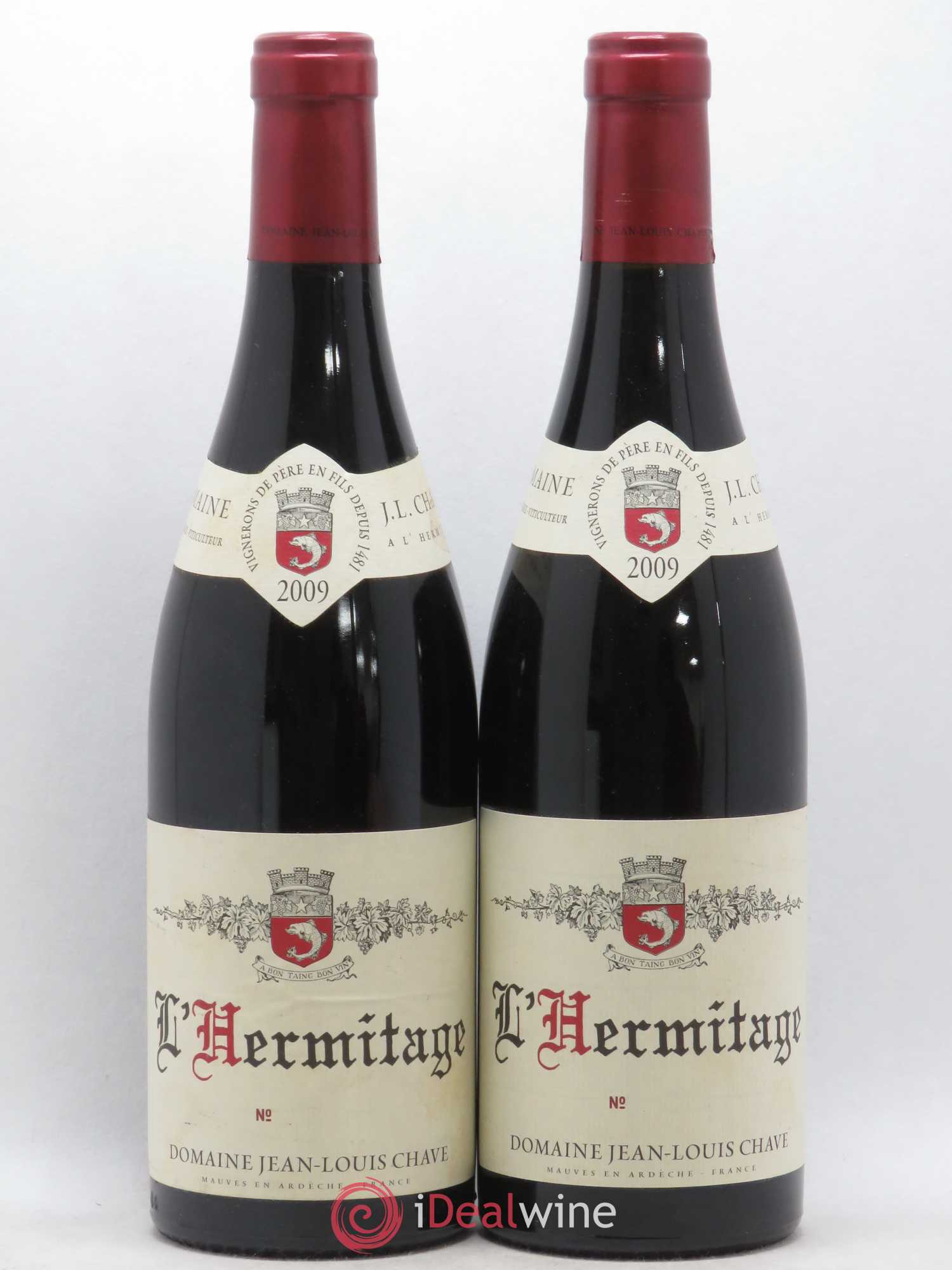 Hermitage Jean-Louis Chave 2009 - Lot de 2 bouteilles - 0