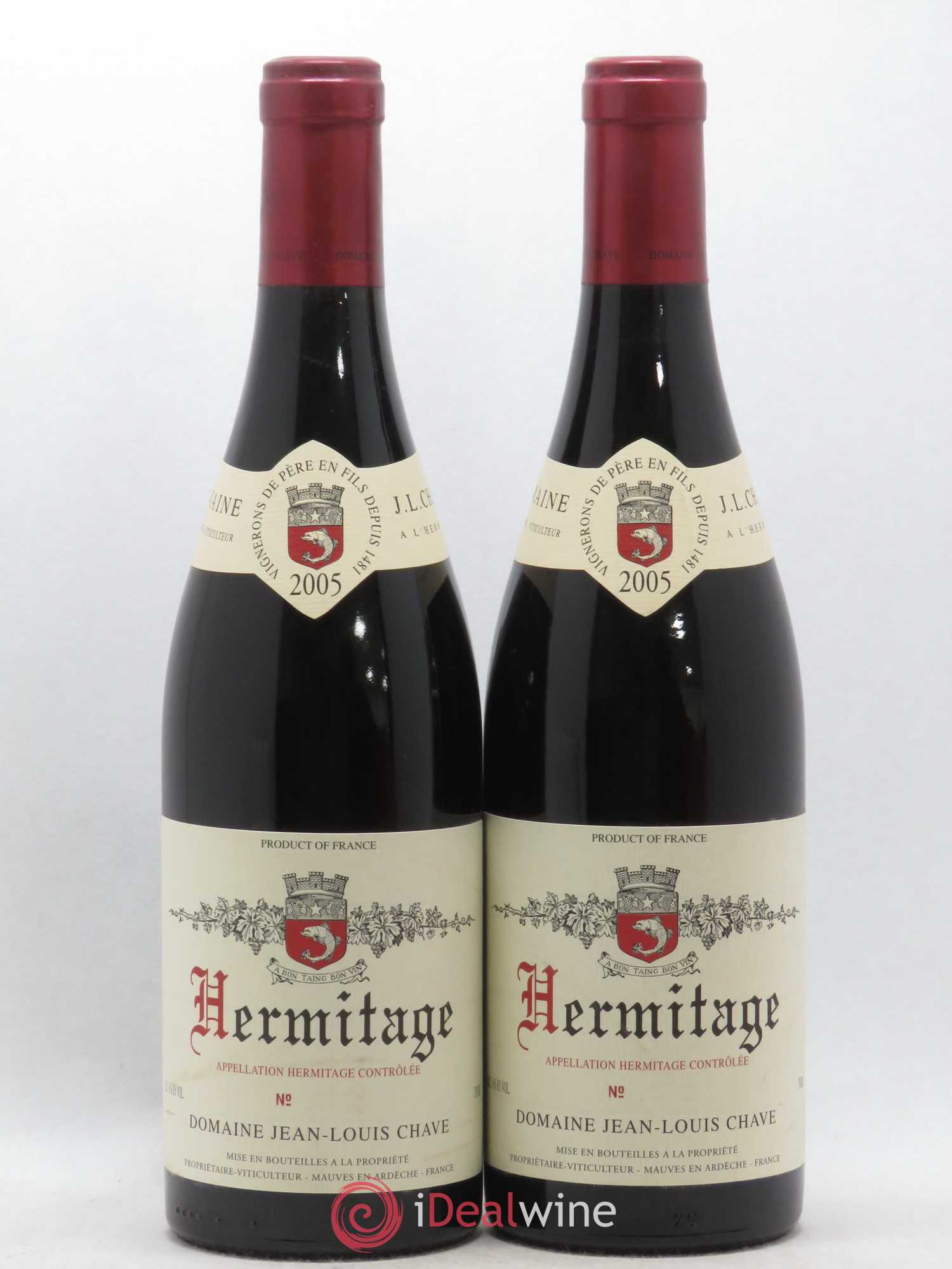 Hermitage Jean-Louis Chave 2005 - Lot de 2 bouteilles - 0
