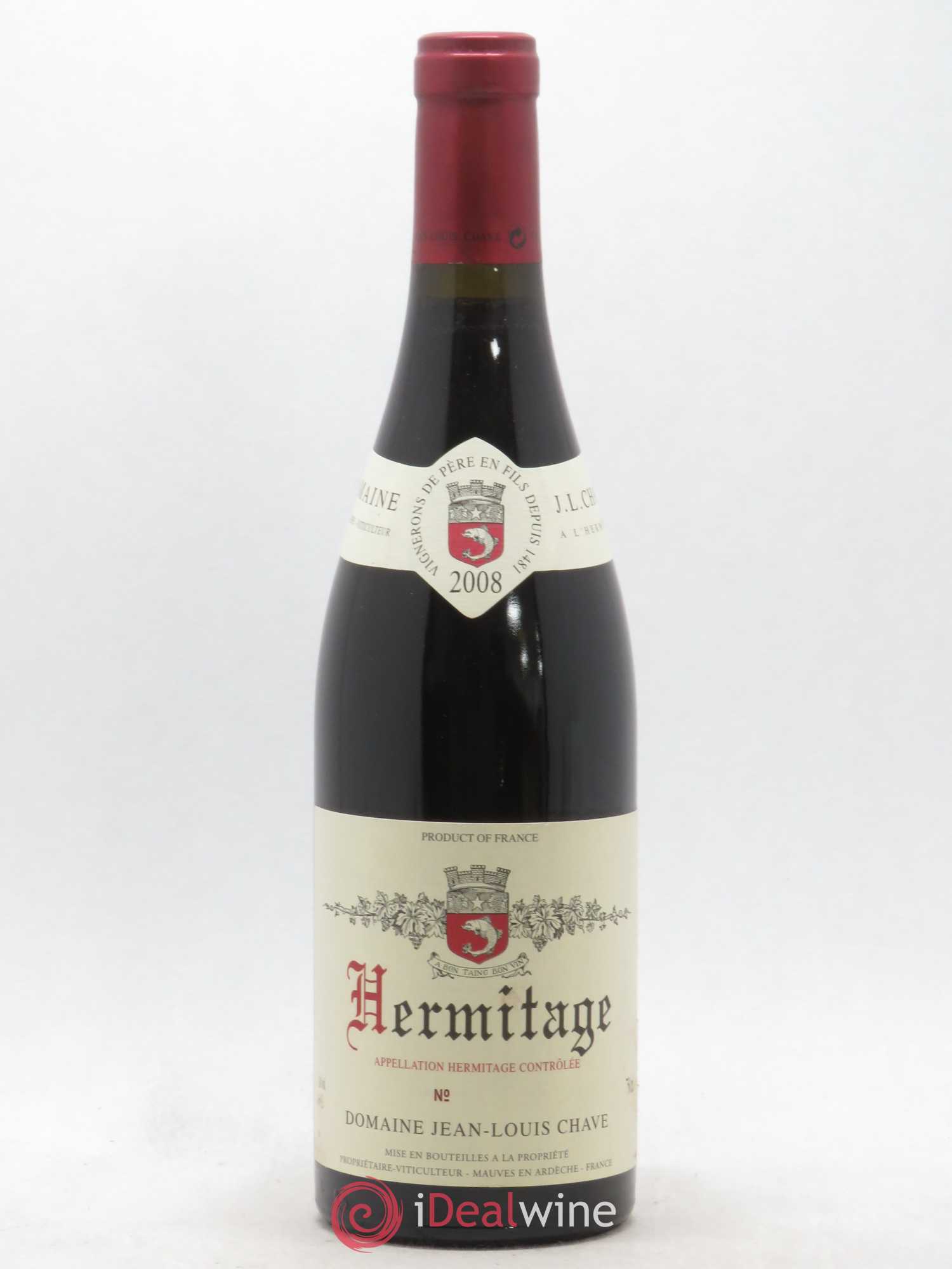 Hermitage Jean-Louis Chave 2008 - Lot de 1 bouteille - 0