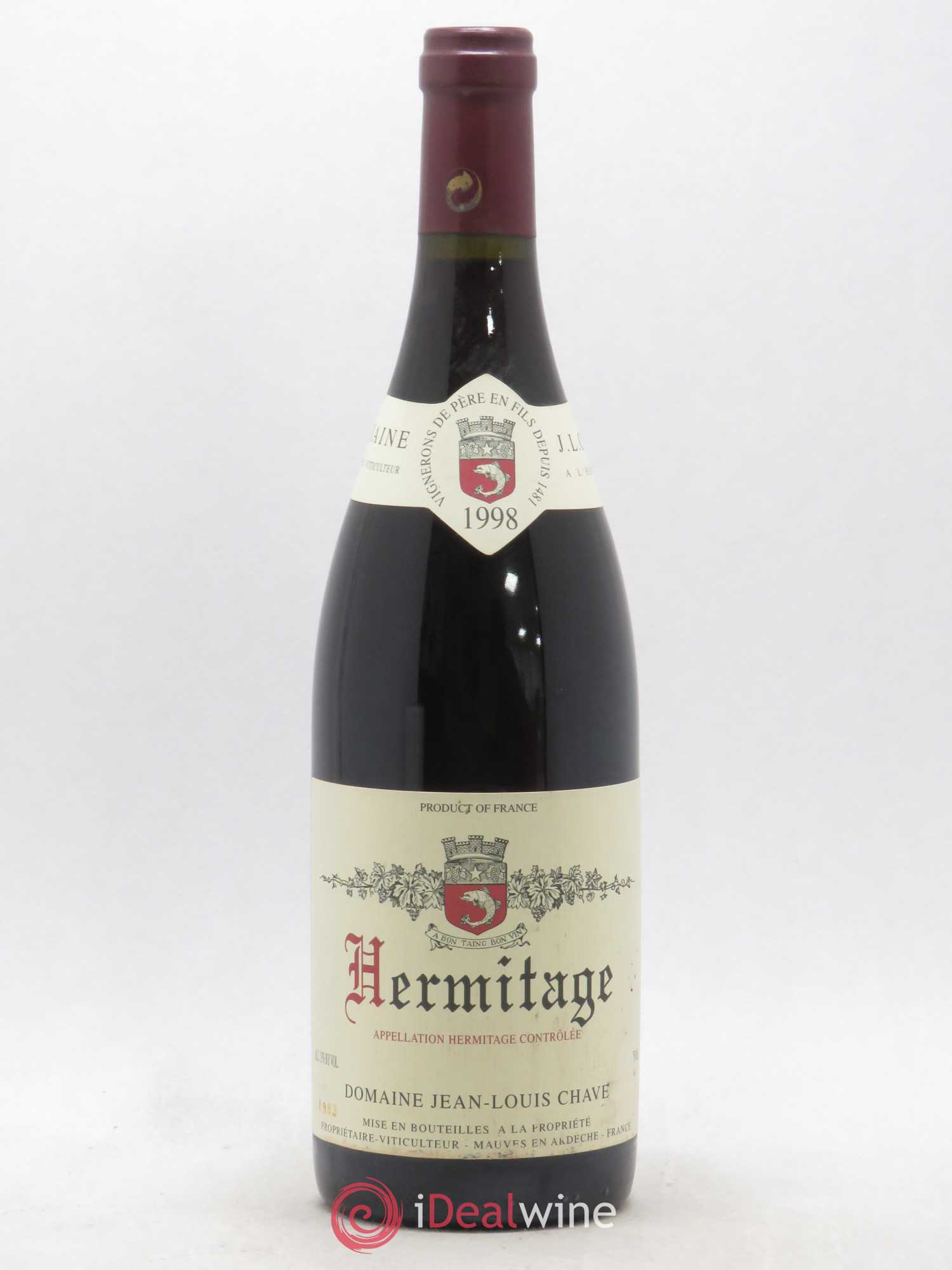 Hermitage Jean-Louis Chave 1998 - Lot de 1 bouteille - 0
