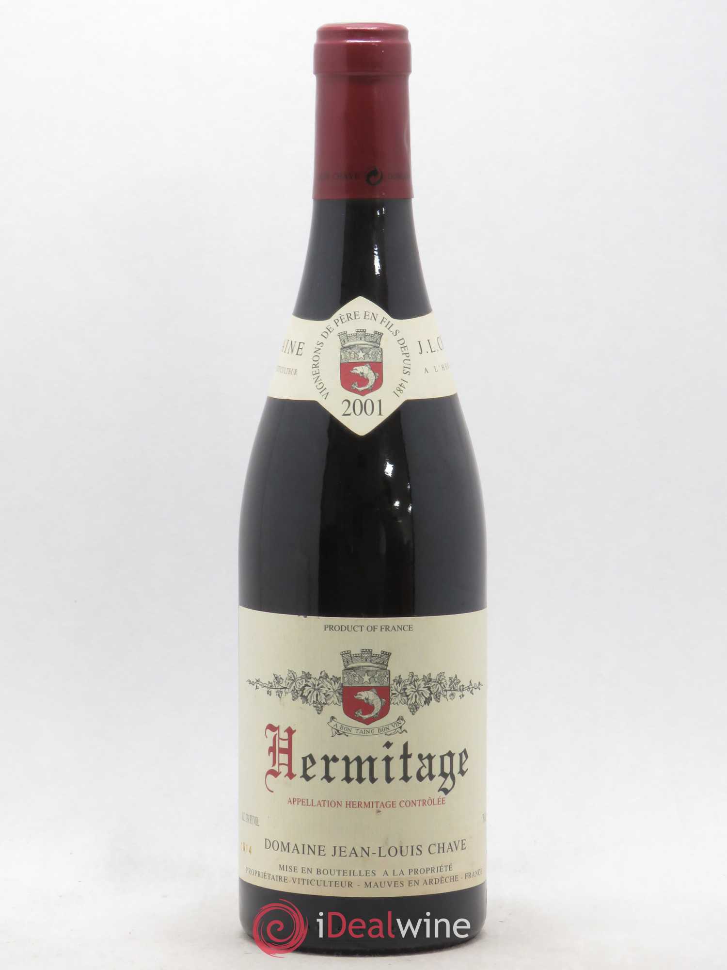 Hermitage Jean-Louis Chave 2001 - Lot de 1 bouteille - 0