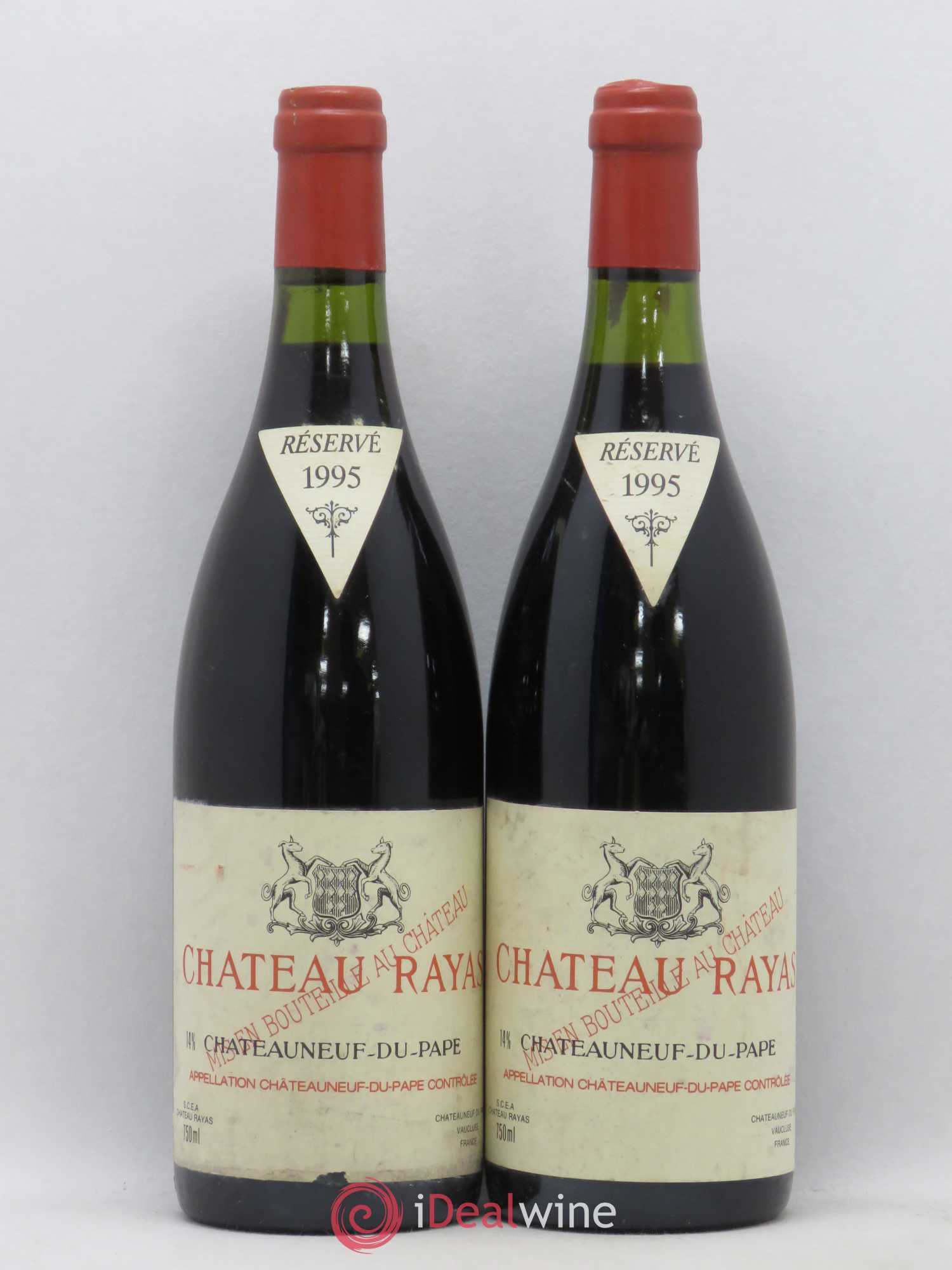 Châteauneuf-du-Pape Château Rayas Emmanuel Reynaud 1995 - Lot de 2 bouteilles - 0