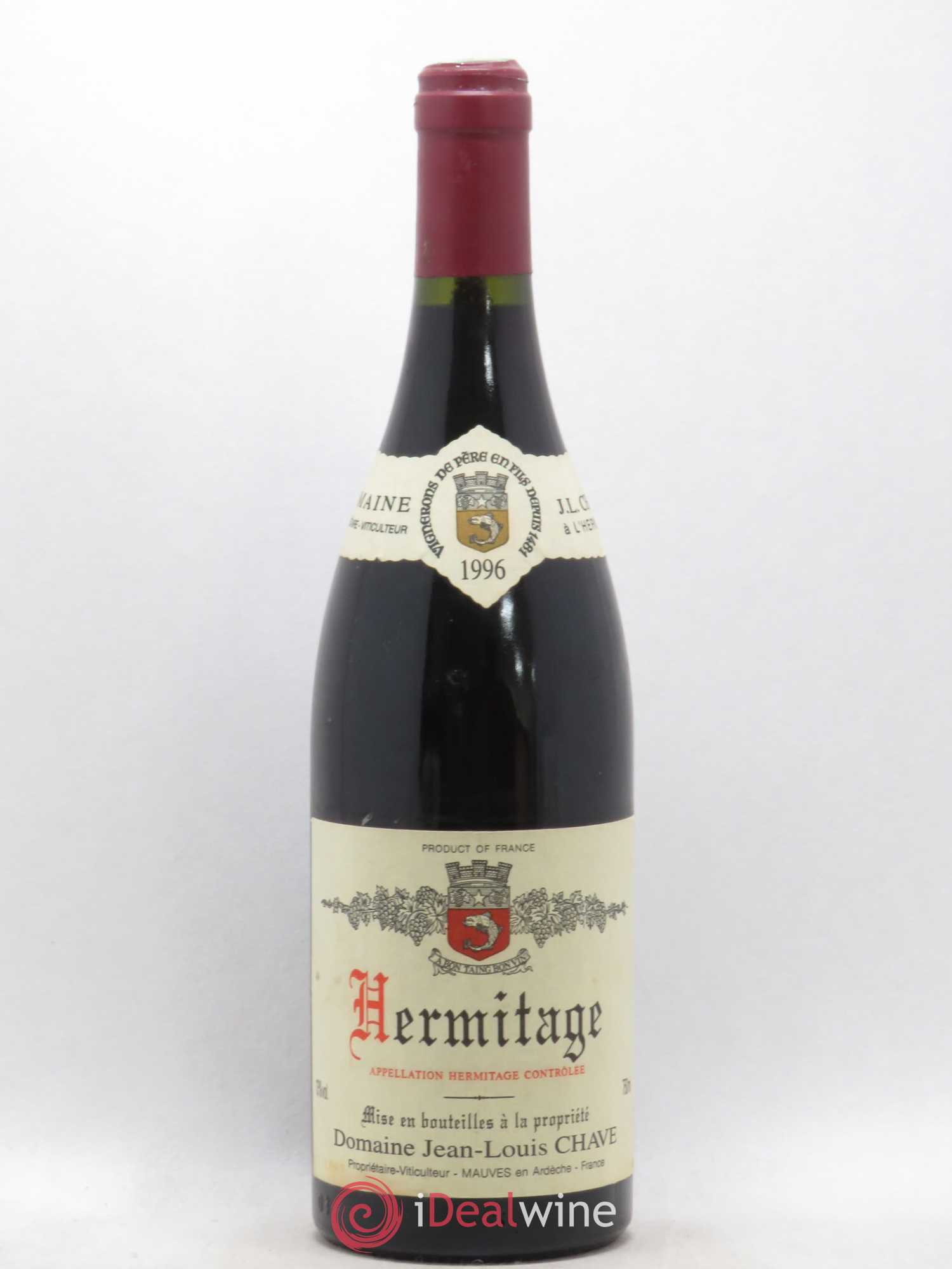 Hermitage Jean-Louis Chave 1996 - Lot de 1 bouteille - 0