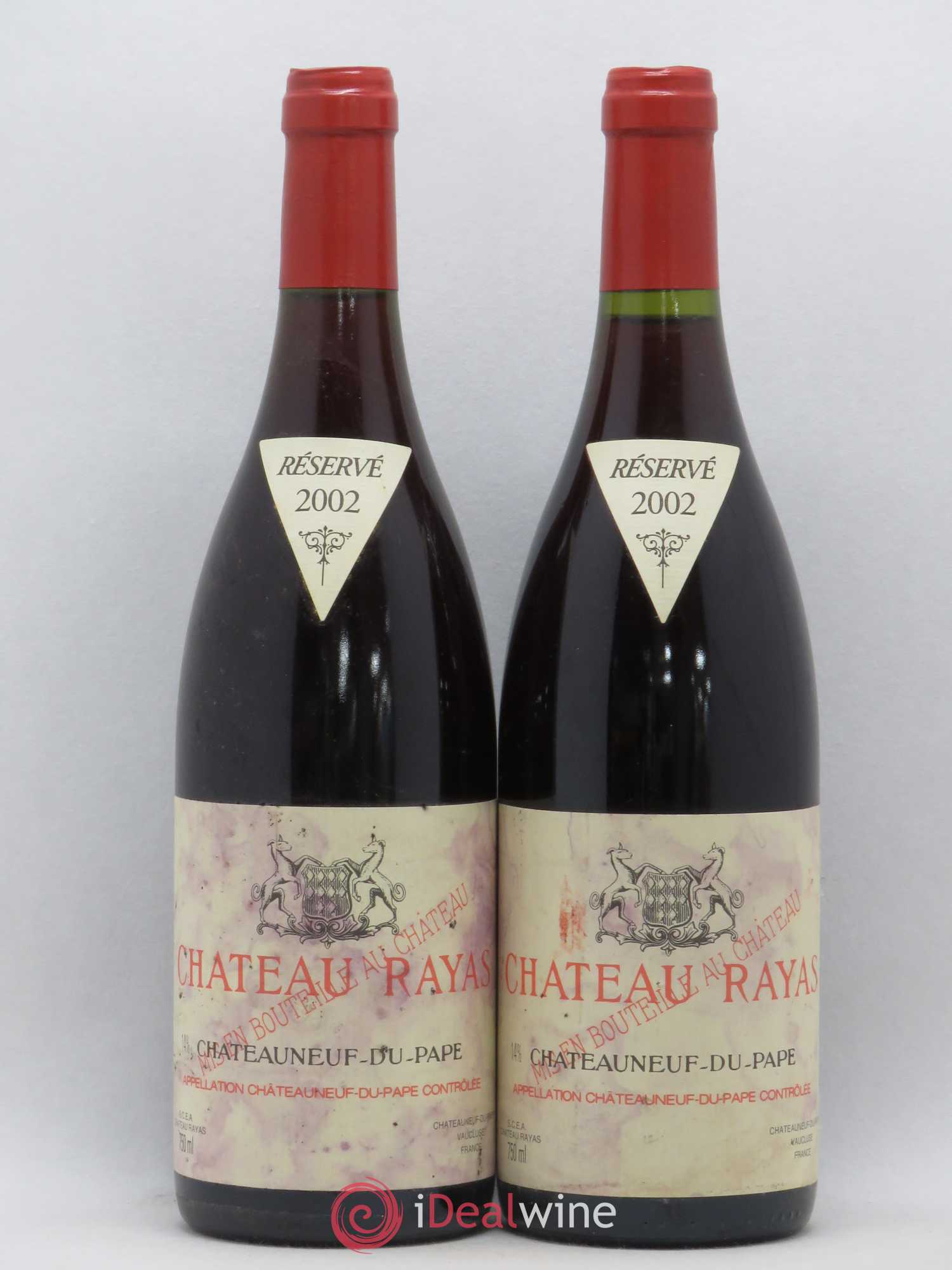 Châteauneuf-du-Pape Château Rayas Emmanuel Reynaud 2002 - Lot de 2 bouteilles - 0