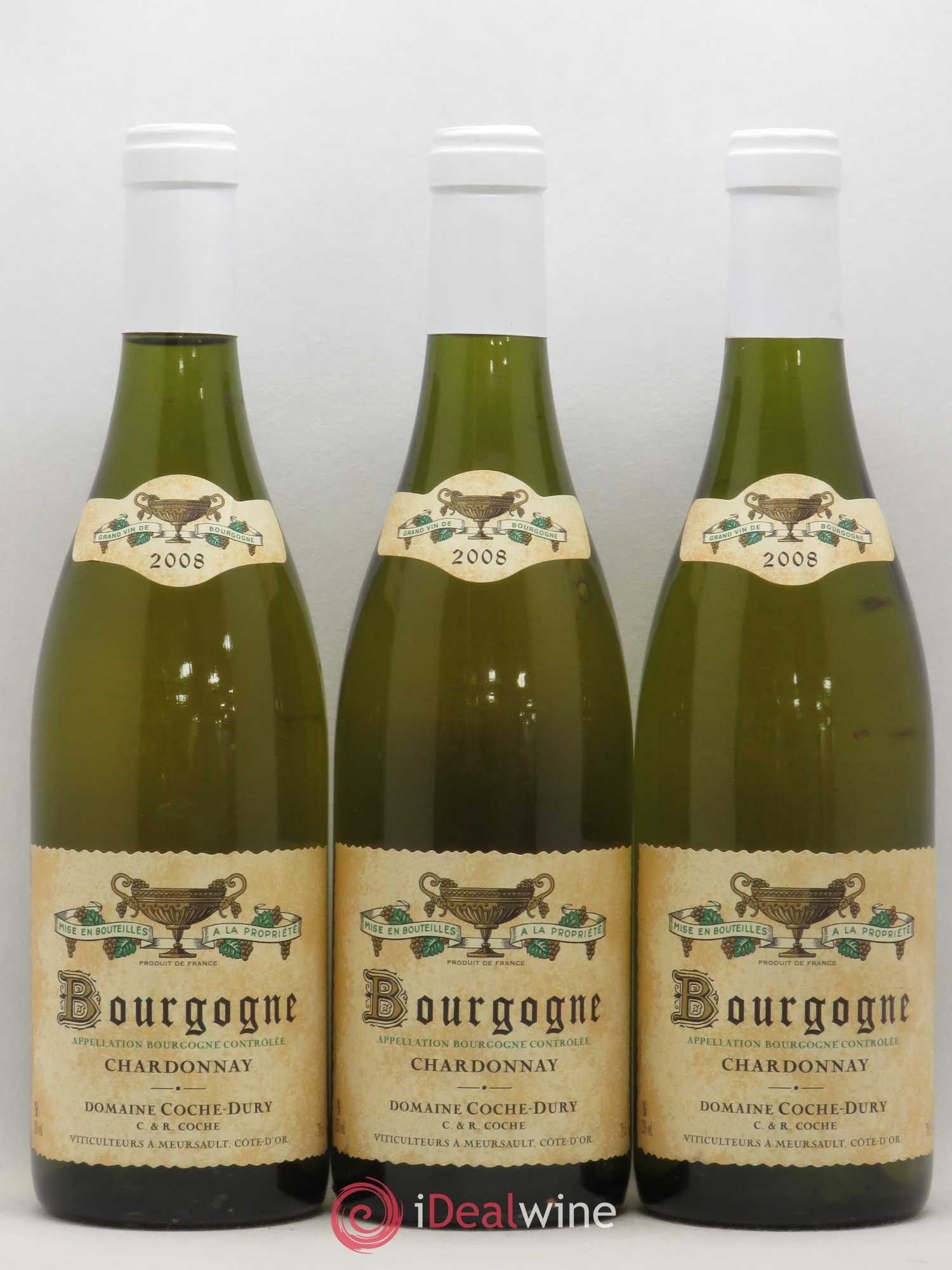 Bourgogne Coche Dury (Domaine) 2008 - Lot de 3 bouteilles - 0