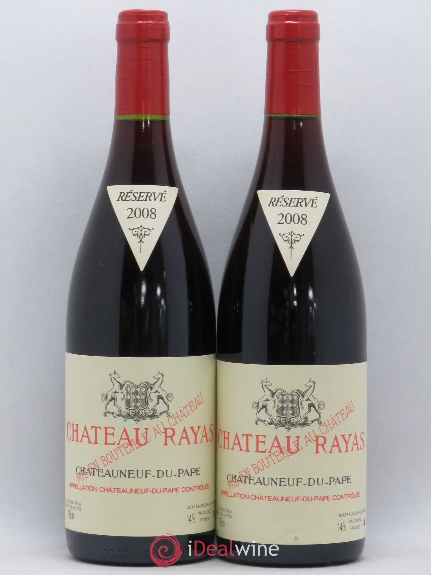 Châteauneuf-du-Pape Château Rayas Emmanuel Reynaud 2008 - Lot de 2 bouteilles - 0