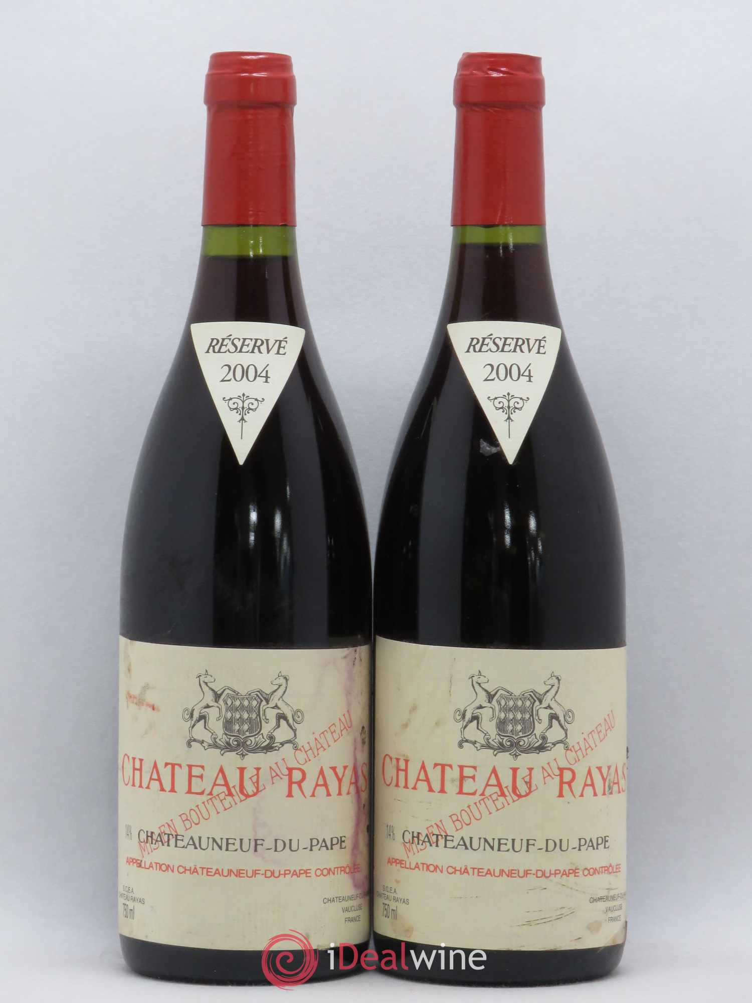 Châteauneuf-du-Pape Château Rayas Emmanuel Reynaud 2004 - Lot de 2 bouteilles - 0