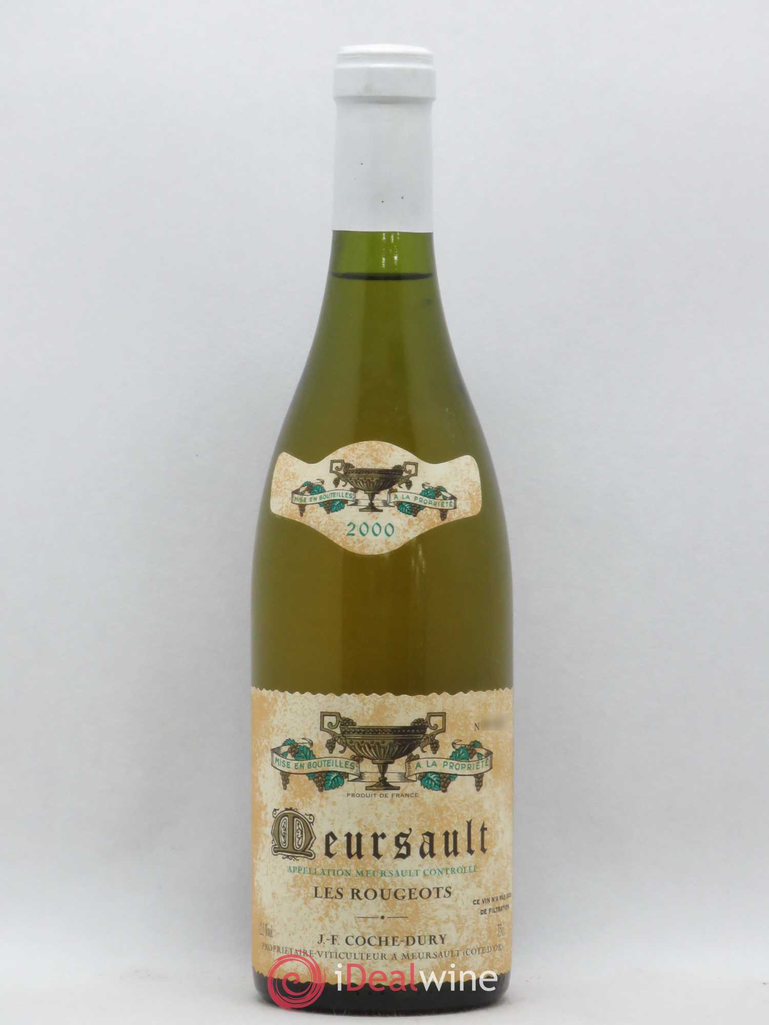 Meursault Les Rougeots Coche Dury (Domaine) 2000 - Lot de 1 bouteille - 0