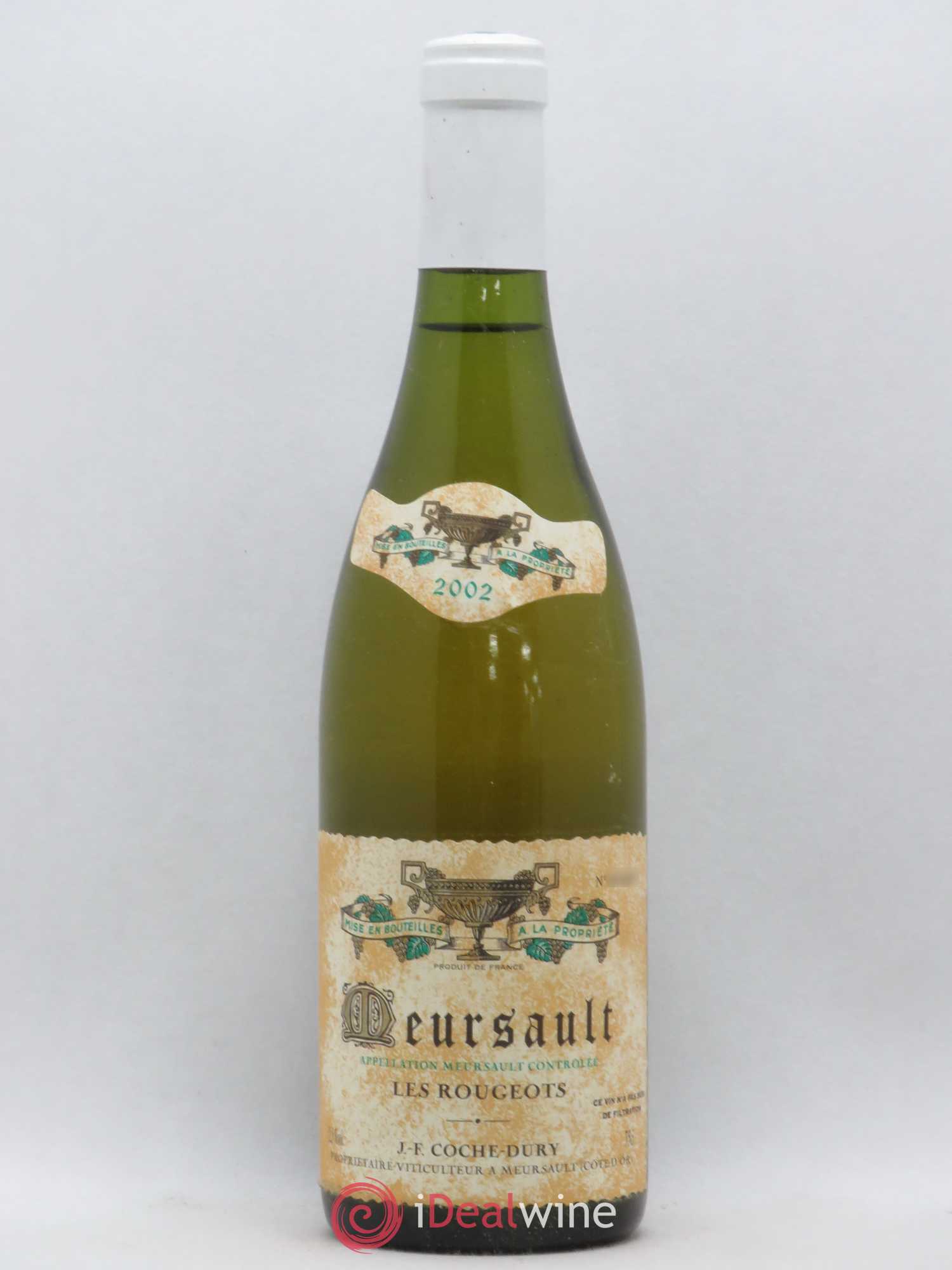 Meursault Les Rougeots Coche Dury (Domaine) 2002 - Lot de 1 bouteille - 0