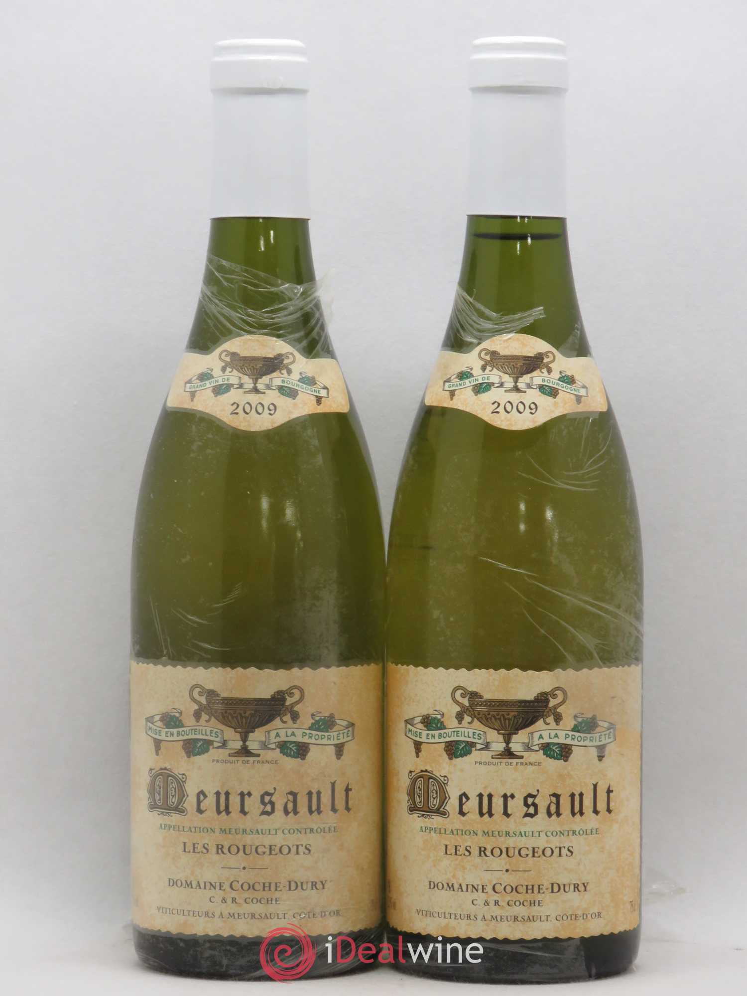 Meursault Les Rougeots Coche Dury (Domaine) 2009 - Lot de 2 bouteilles - 0