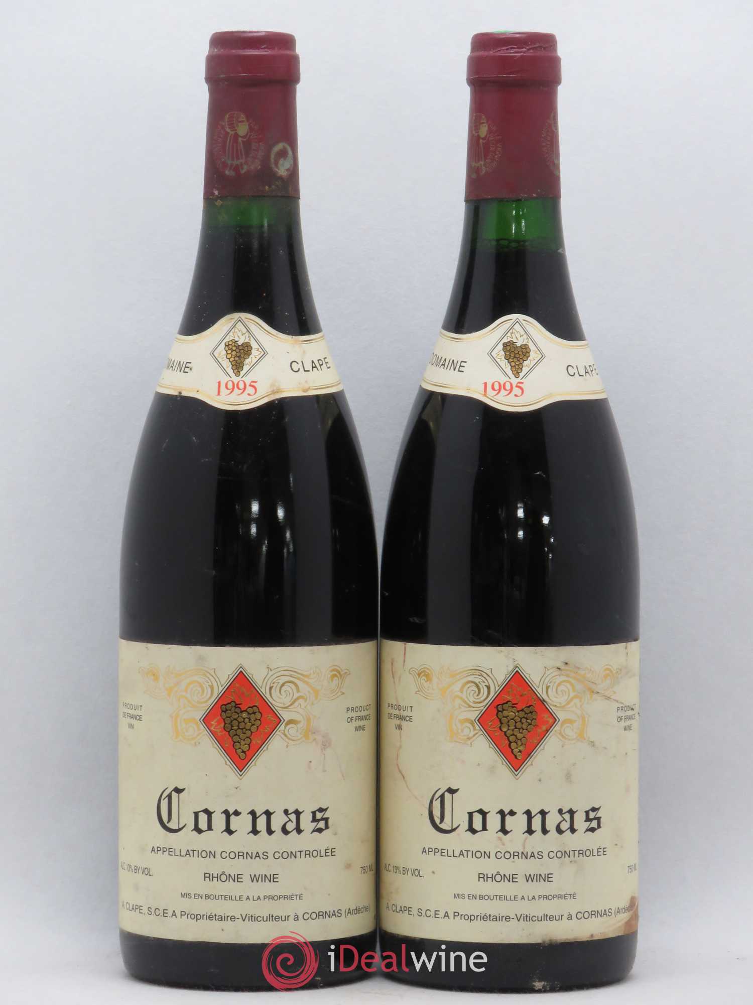 Cornas Auguste Clape 1995 - Lot de 2 bouteilles - 0