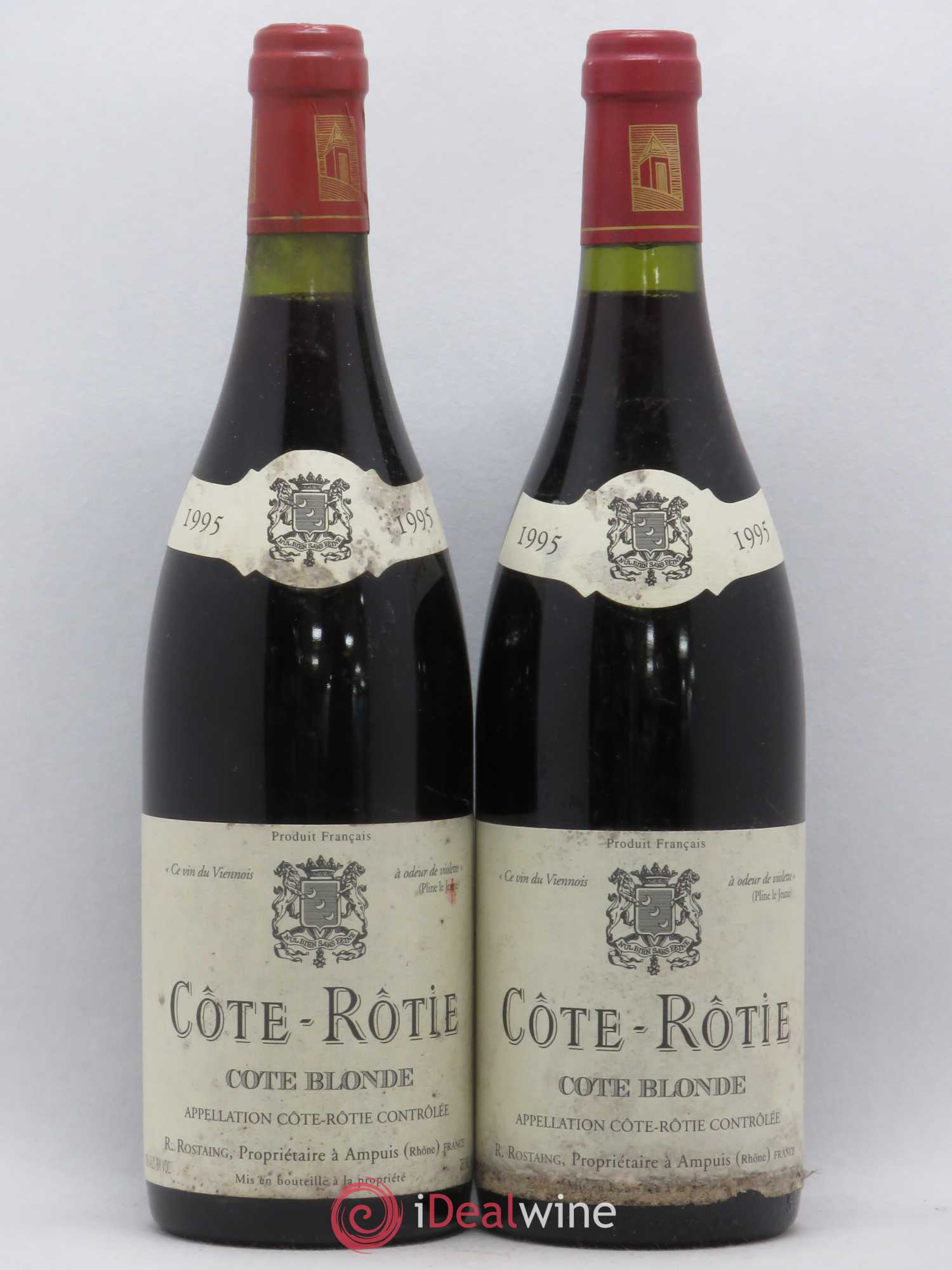 Côte-Rôtie Côte Blonde René Rostaing 1995 - Lot de 2 bouteilles - 0