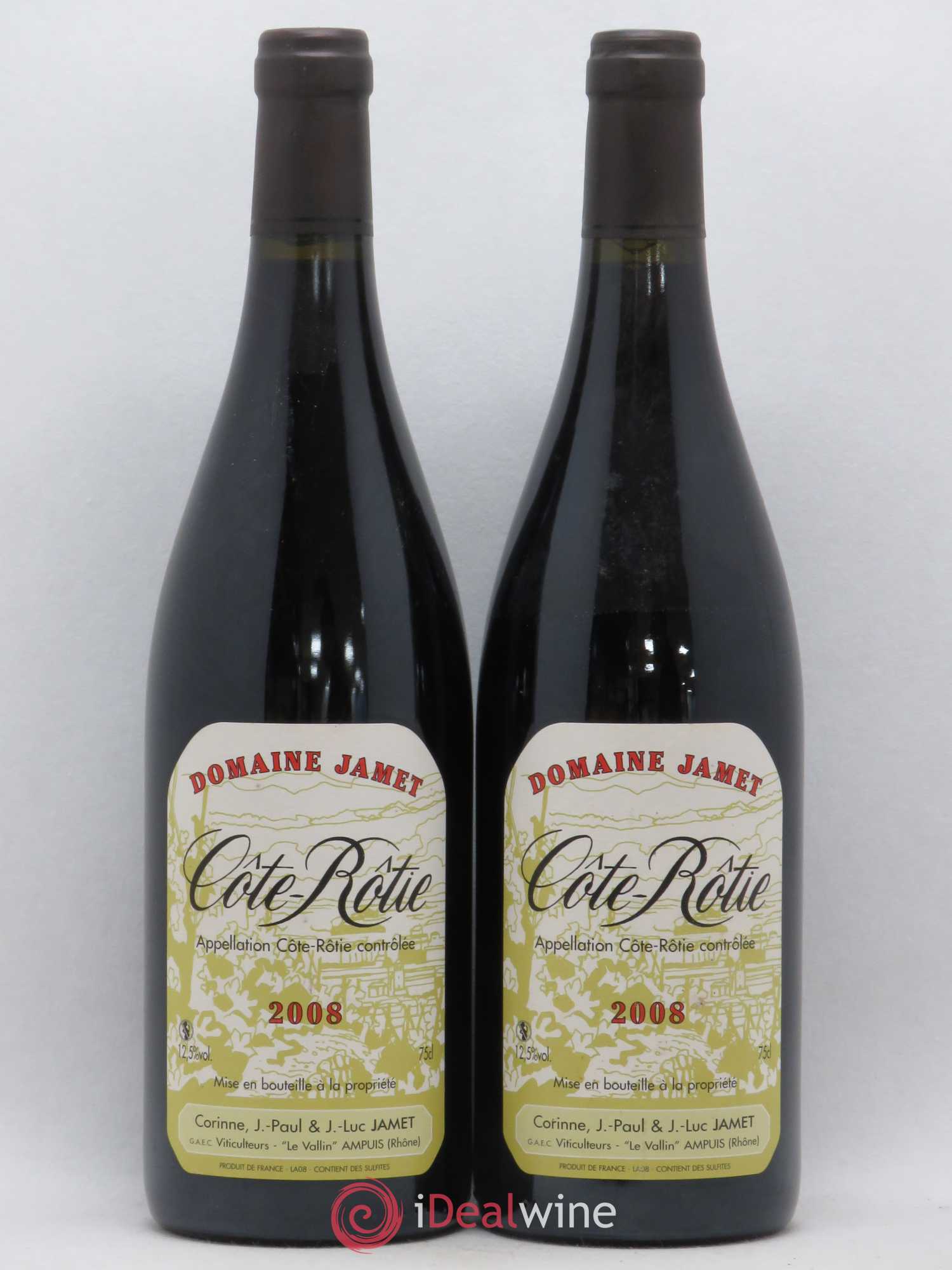 Côte-Rôtie Jamet (Domaine) 2008 - Lot de 2 bouteilles - 0