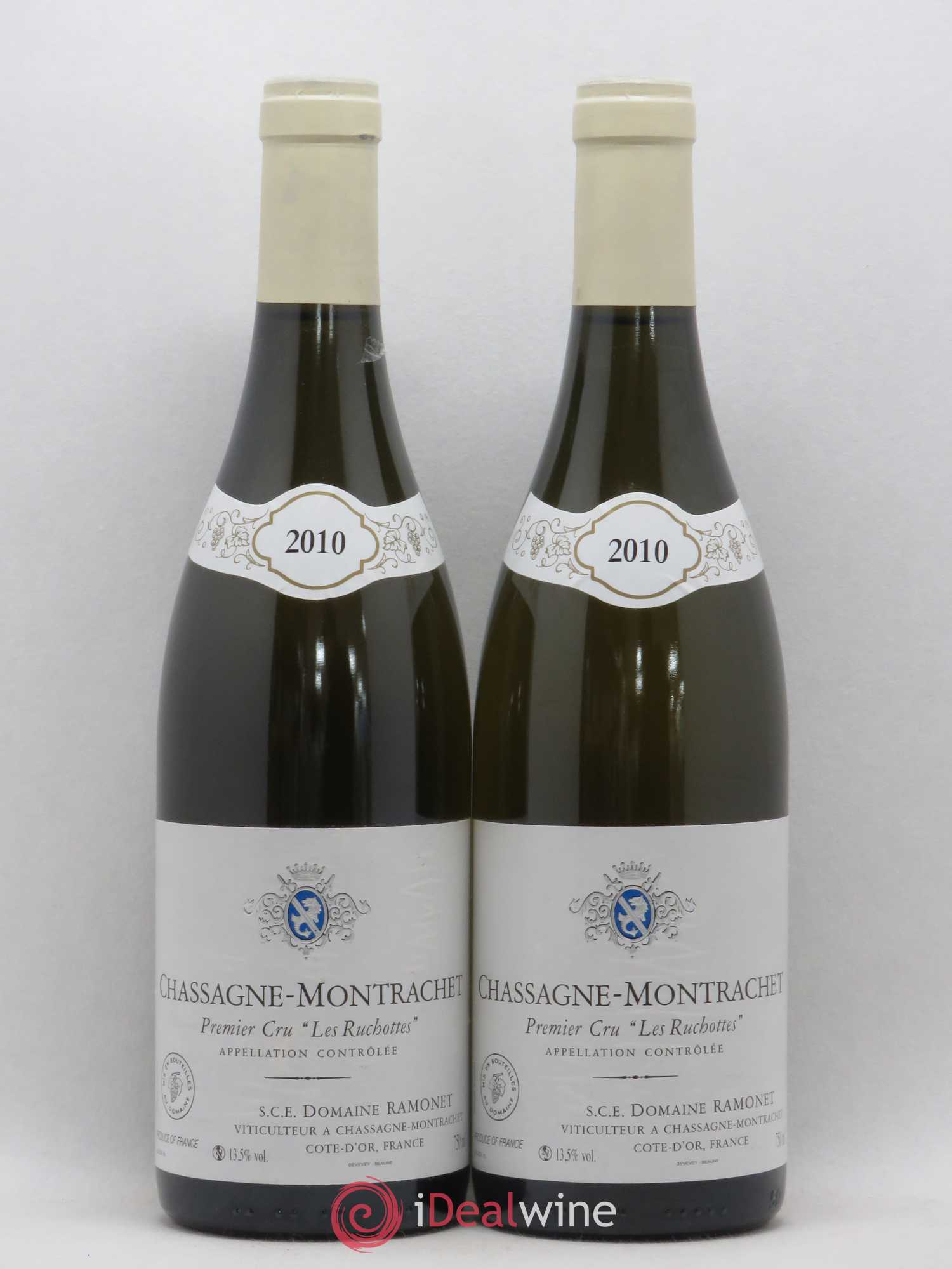 Chassagne-Montrachet 1er Cru Les Ruchottes Ramonet (Domaine) 2010 - Lot de 2 bouteilles - 0
