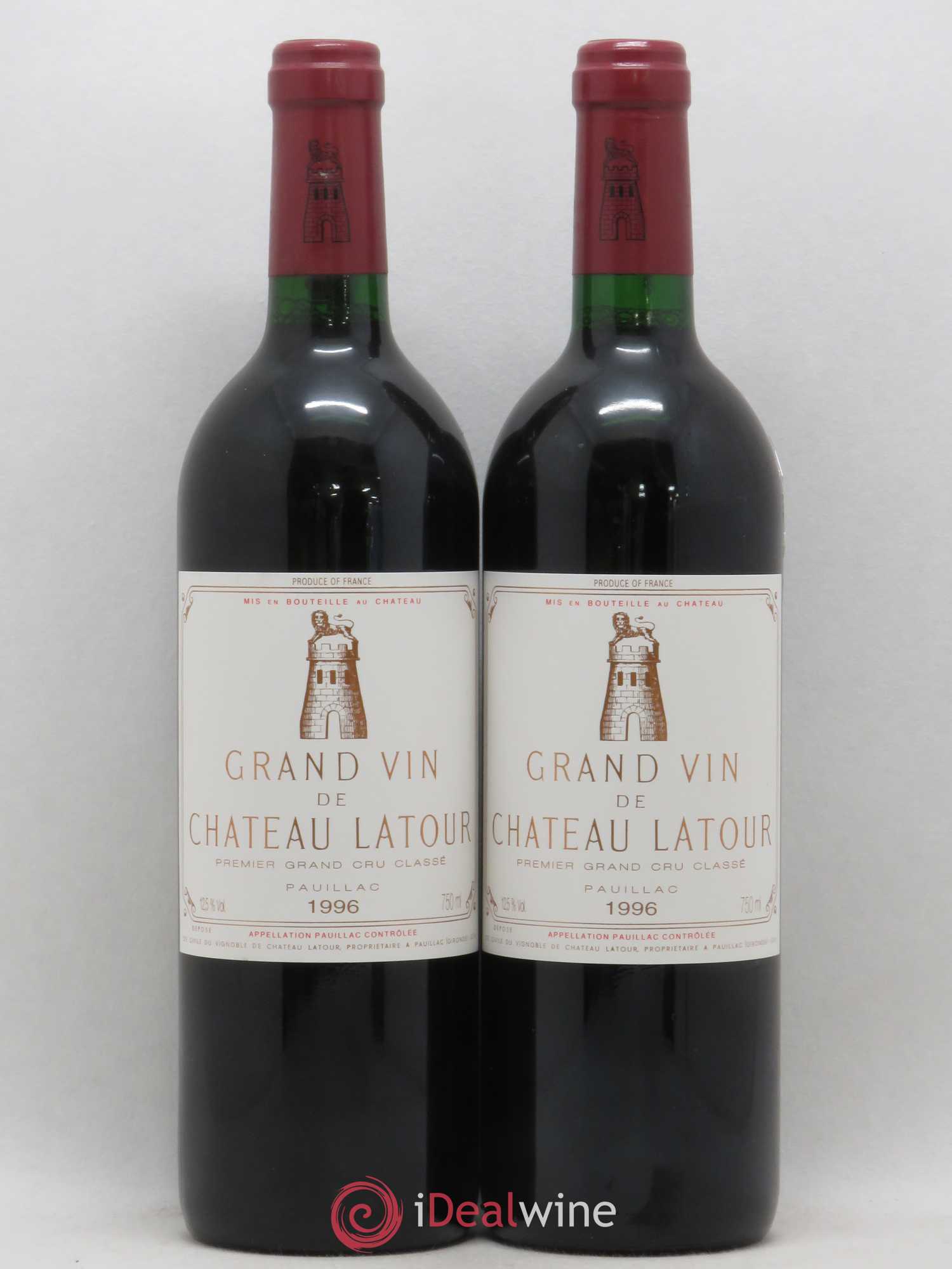 Château Latour 1er Grand Cru Classé 1996 - Lot de 2 bouteilles - 0