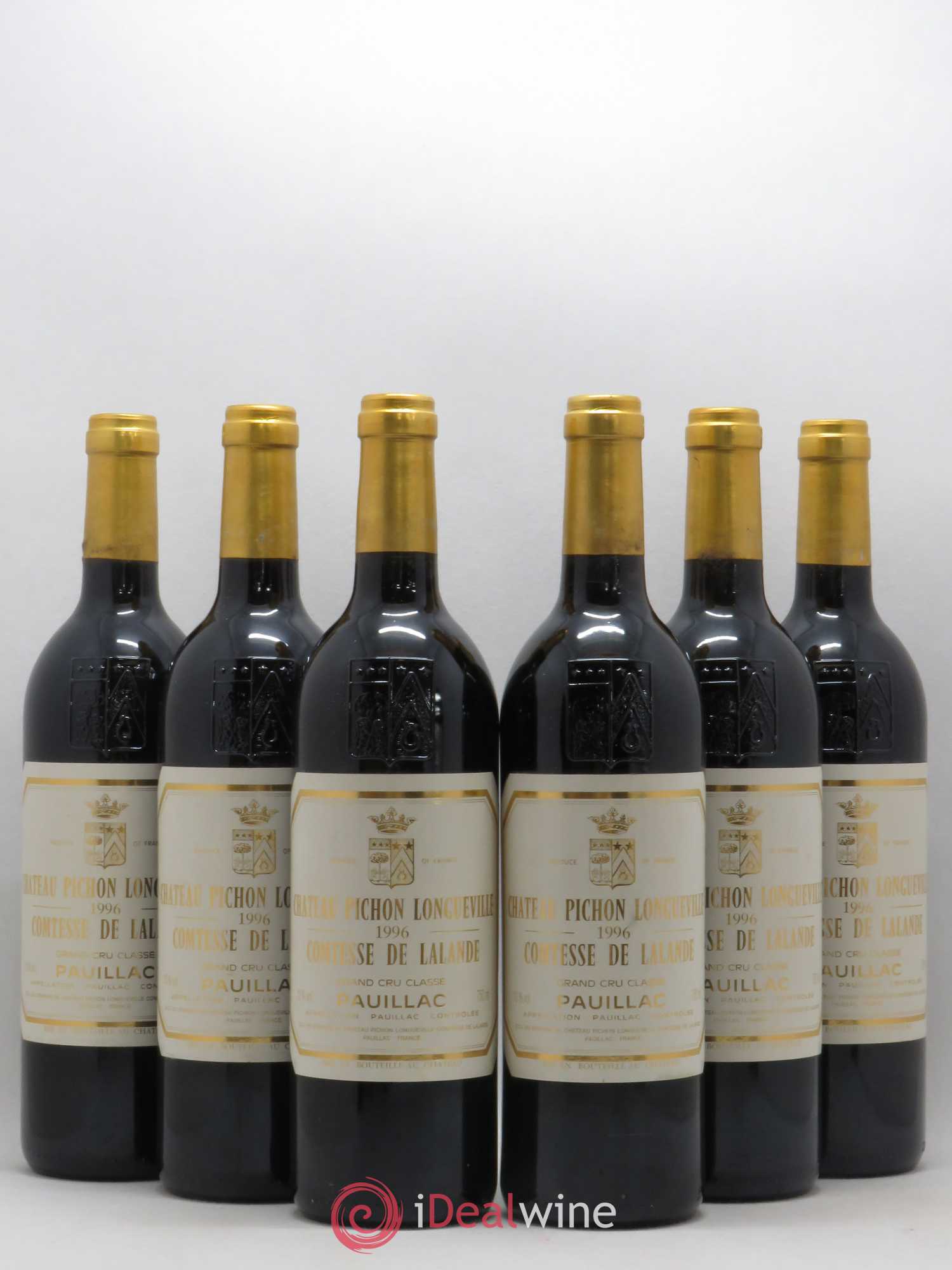 Château Pichon Longueville Comtesse de Lalande 2ème Grand Cru Classé 1996 - Lot de 6 bouteilles - 0