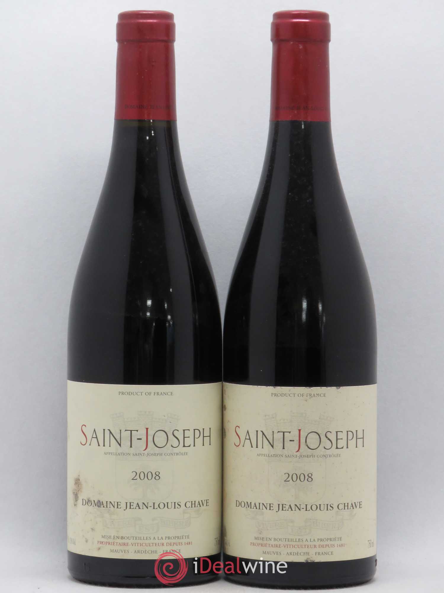 Saint-Joseph Jean-Louis Chave 2008 - Lot de 2 bouteilles - 0