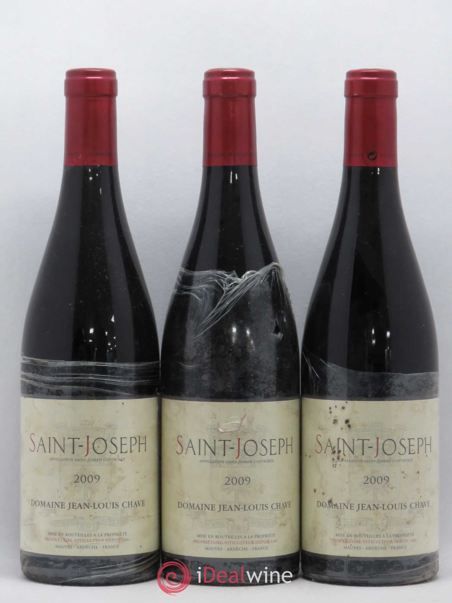 Saint-Joseph Jean-Louis Chave 2009 - Lot de 3 bouteilles - 0