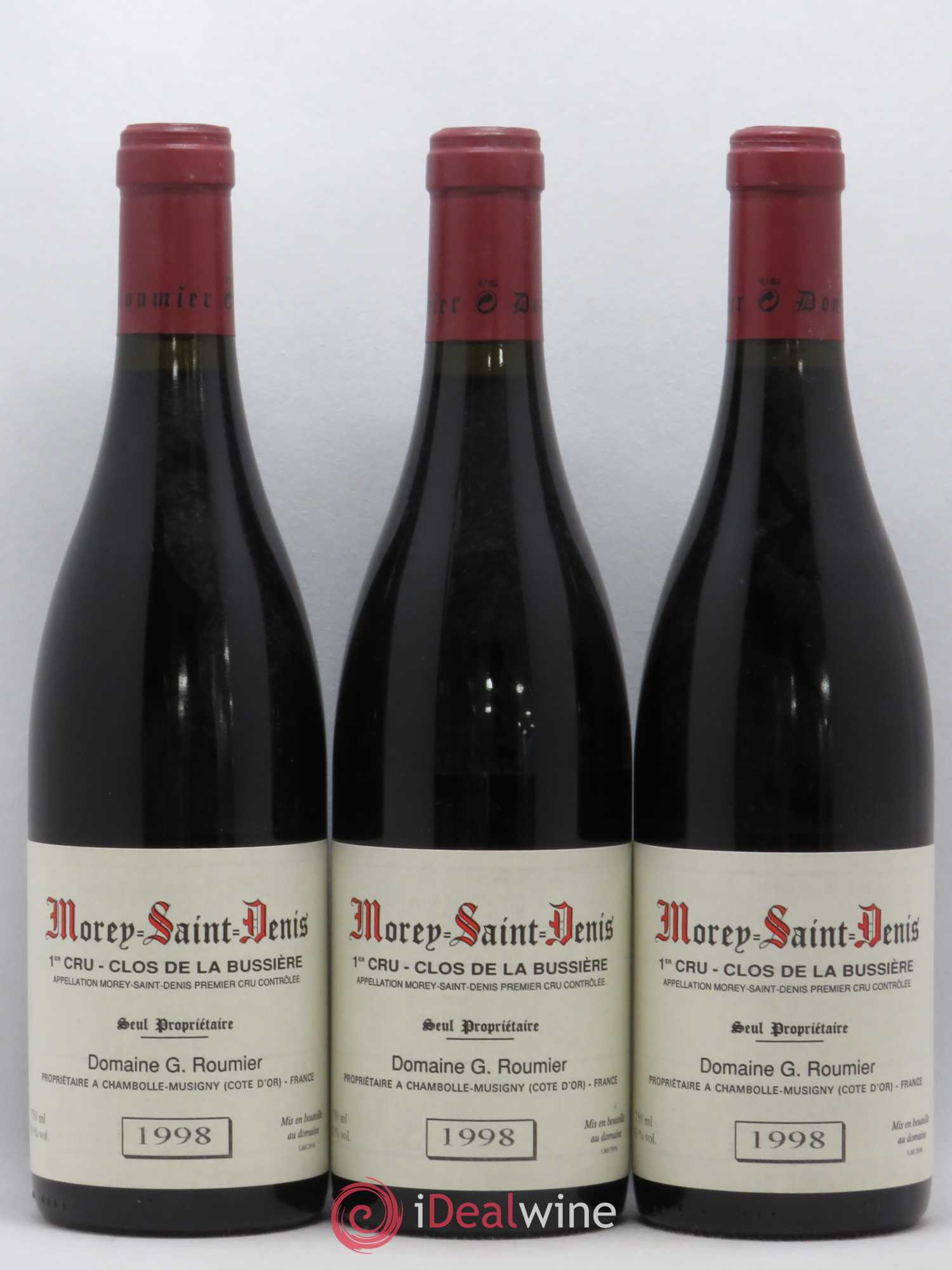 Morey-Saint-Denis 1er Cru Clos de la Bussière Georges Roumier (Domaine) 1998 - Lot de 3 bouteilles - 0