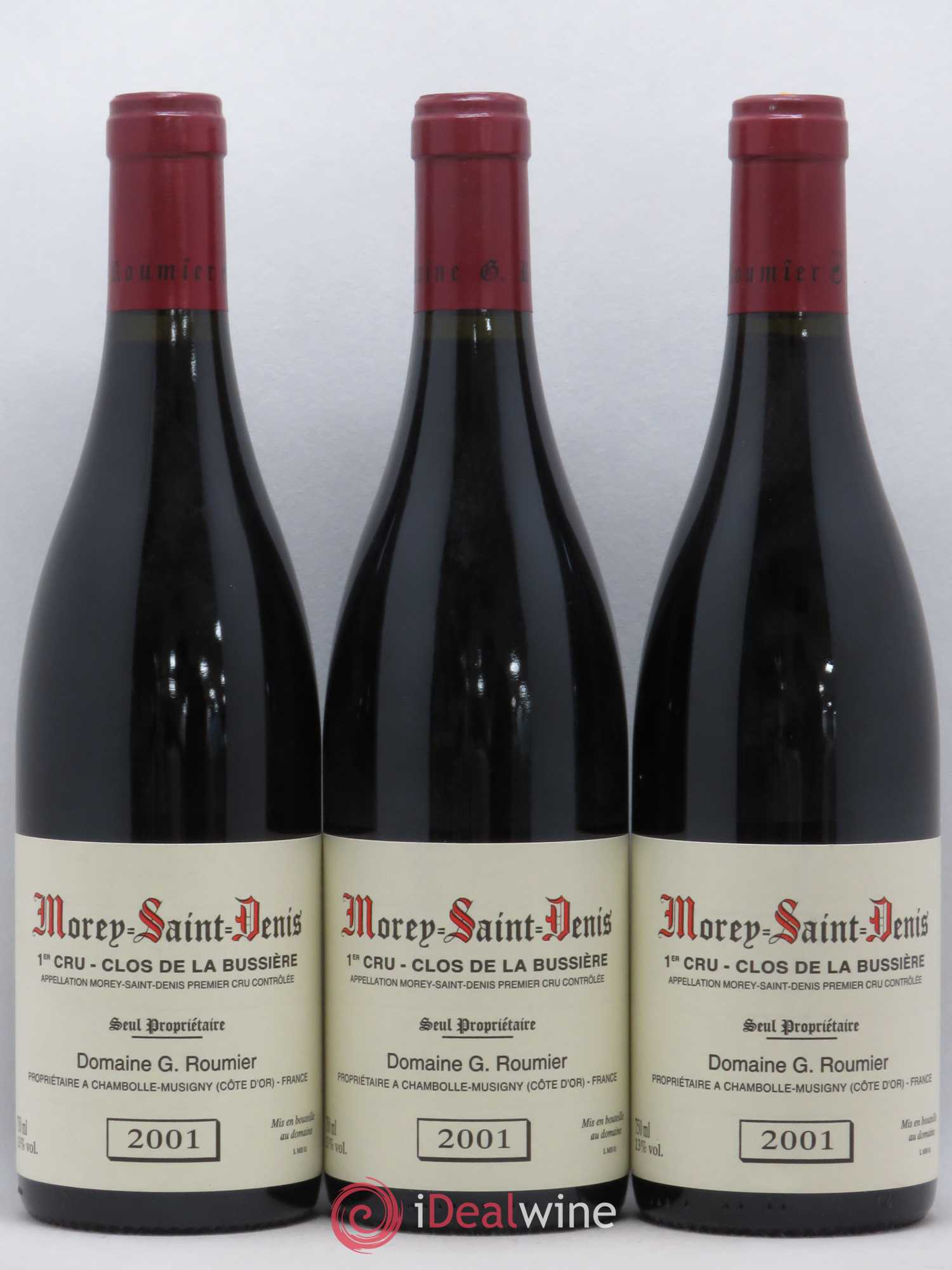 Morey-Saint-Denis 1er Cru Clos de la Bussière Georges Roumier (Domaine) 2001 - Lot de 3 bouteilles - 0