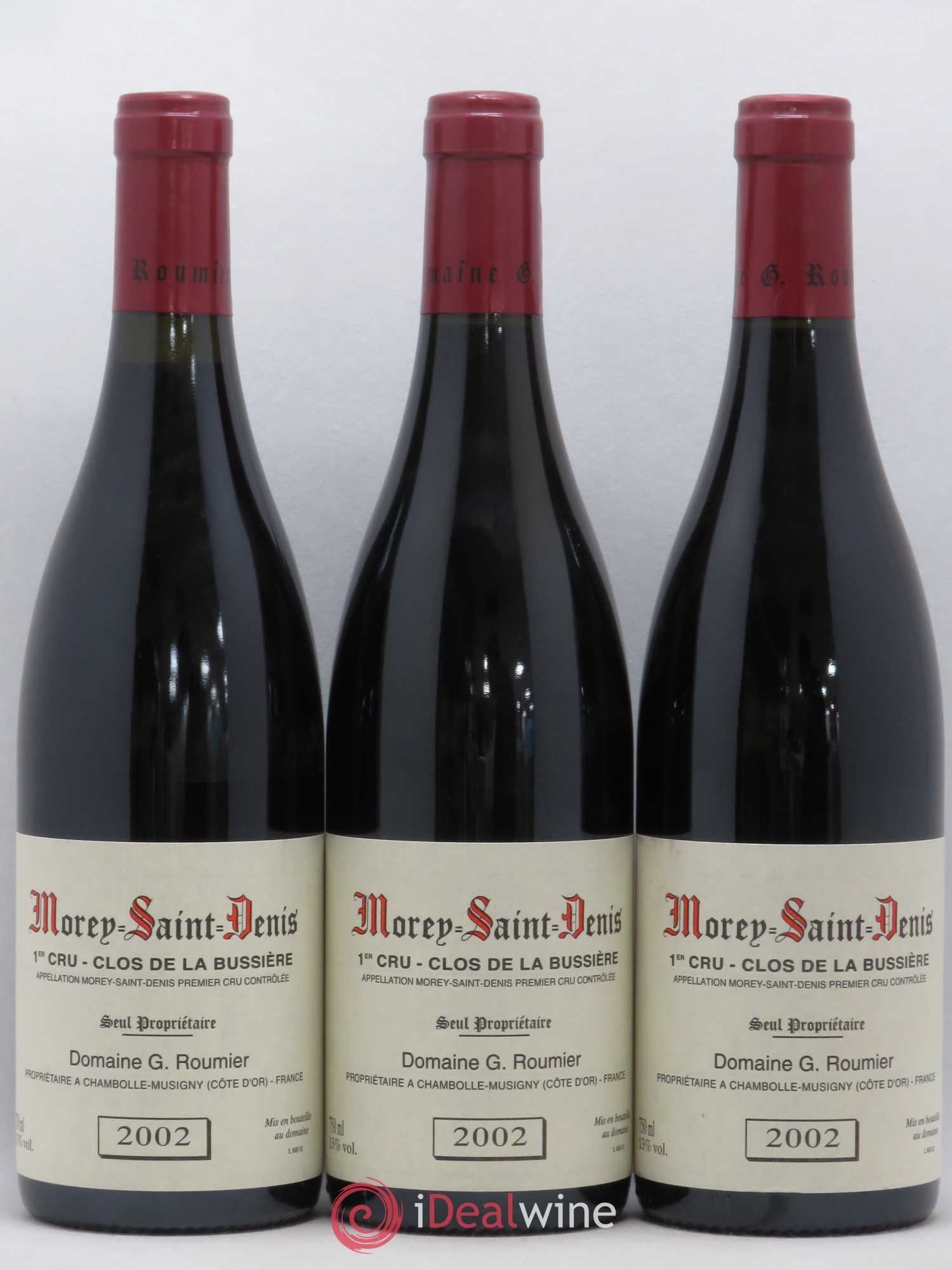Morey-Saint-Denis 1er Cru Clos de la Bussière Georges Roumier (Domaine) 2002 - Lot de 3 bouteilles - 0