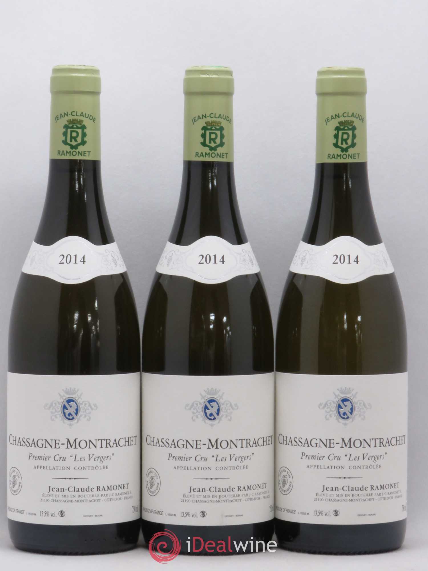 Chassagne-Montrachet 1er Cru Les Vergers Ramonet (Domaine) 2014 - Lot de 3 bouteilles - 0