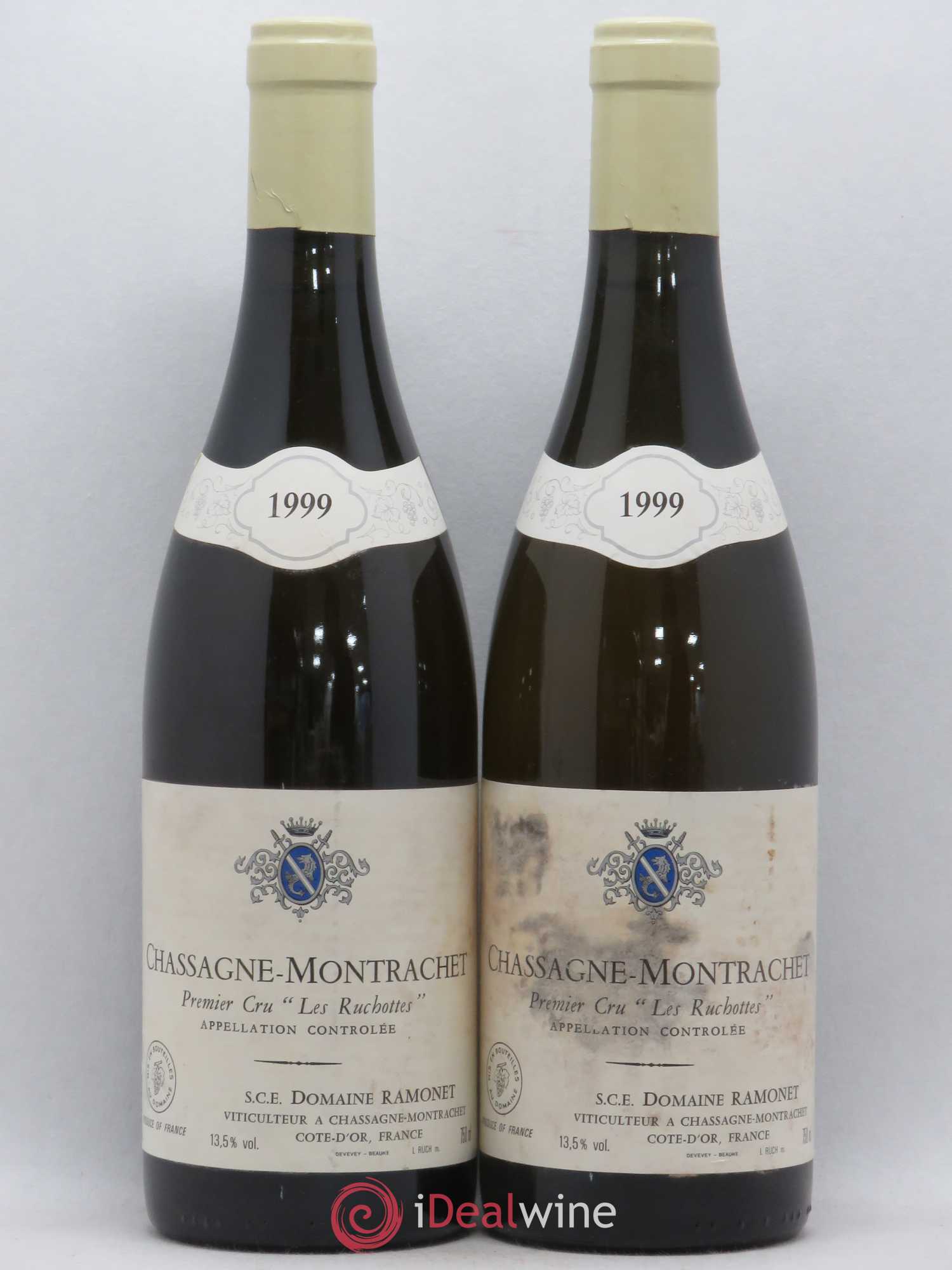 Chassagne-Montrachet 1er Cru Les Ruchottes Ramonet (Domaine) 1999 - Lot de 2 bouteilles - 0