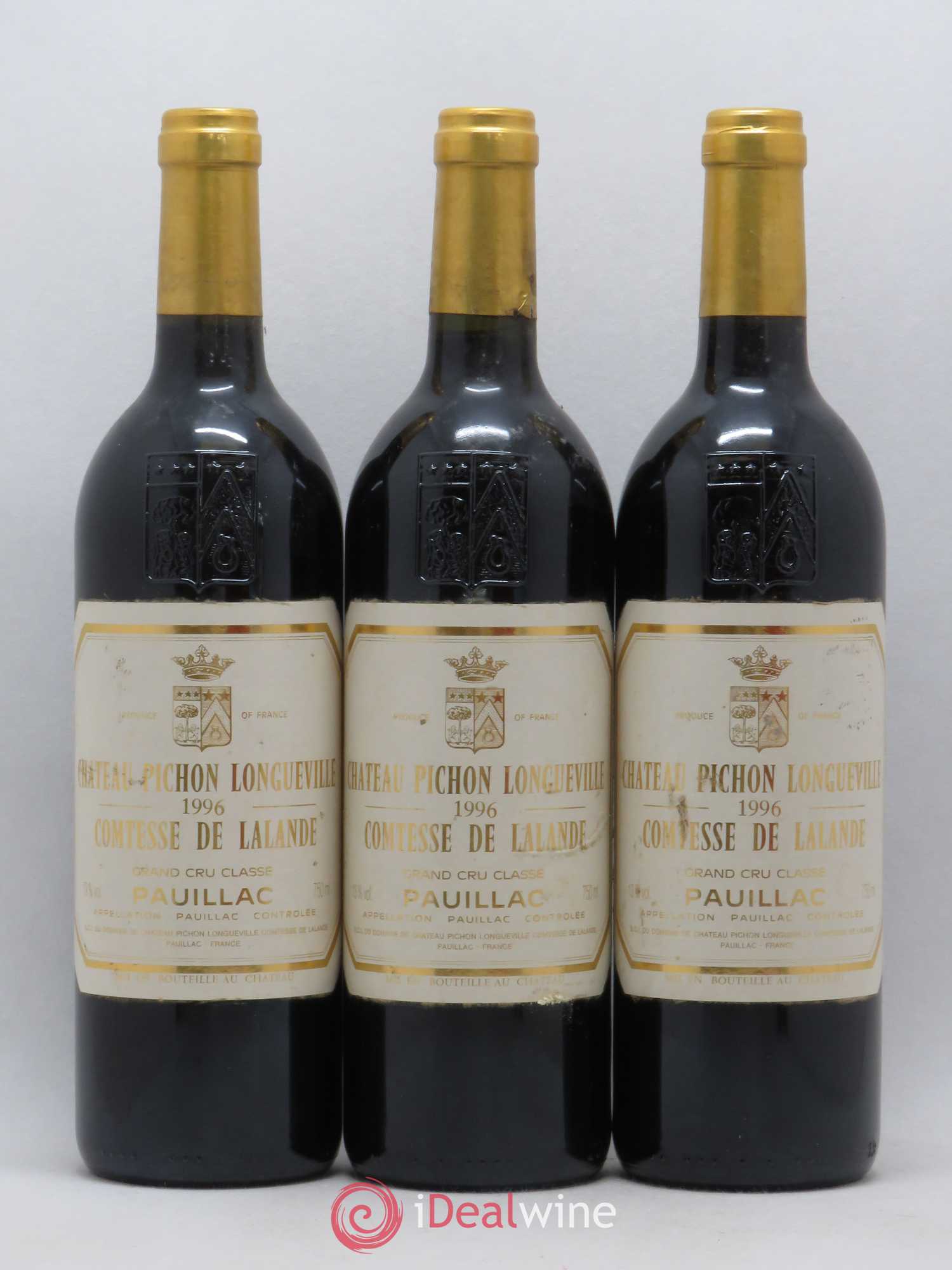 Château Pichon Longueville Comtesse de Lalande 2ème Grand Cru Classé 1996 - Lot de 6 bouteilles - 1