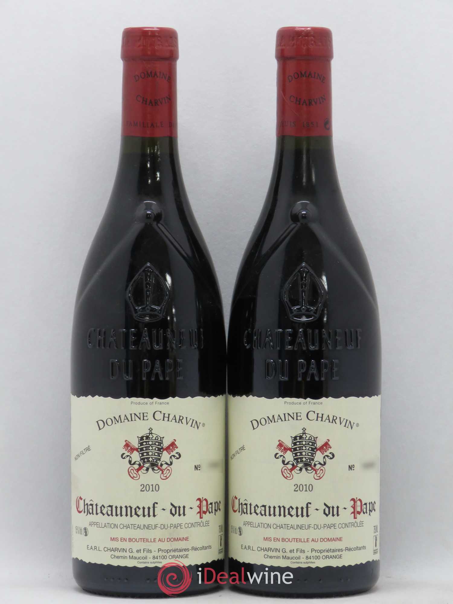 Châteauneuf-du-Pape Charvin (Domaine) 2010 - Lot de 2 bouteilles - 0