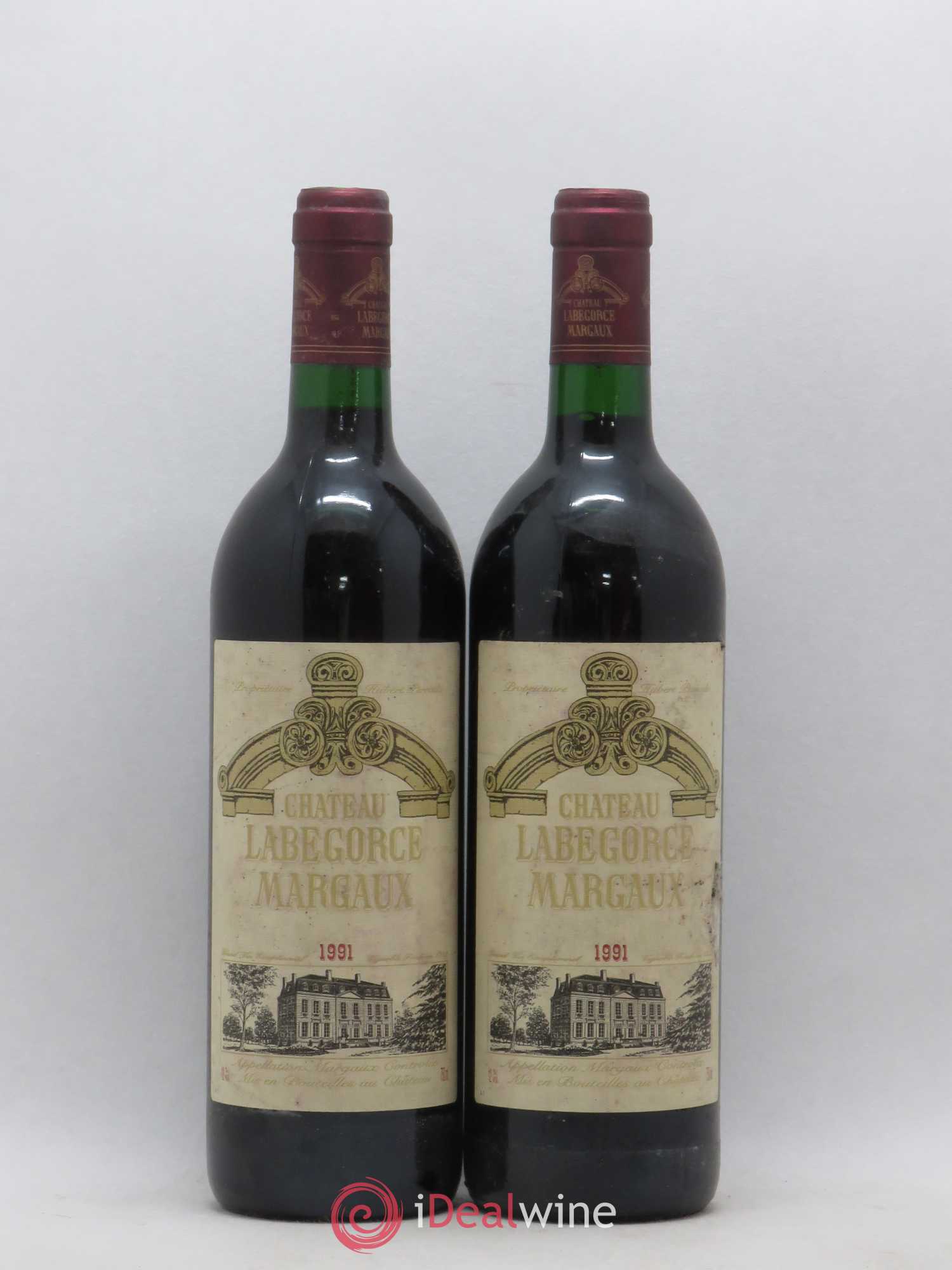 Château Labegorce Cru Bourgeois 1991 - Lot de 2 bouteilles - 0