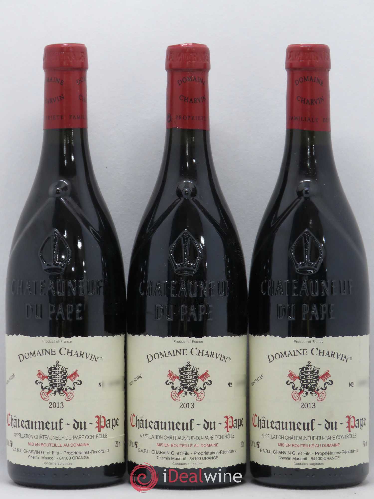 Châteauneuf-du-Pape Charvin (Domaine) 2013 - Lot de 3 bouteilles - 0