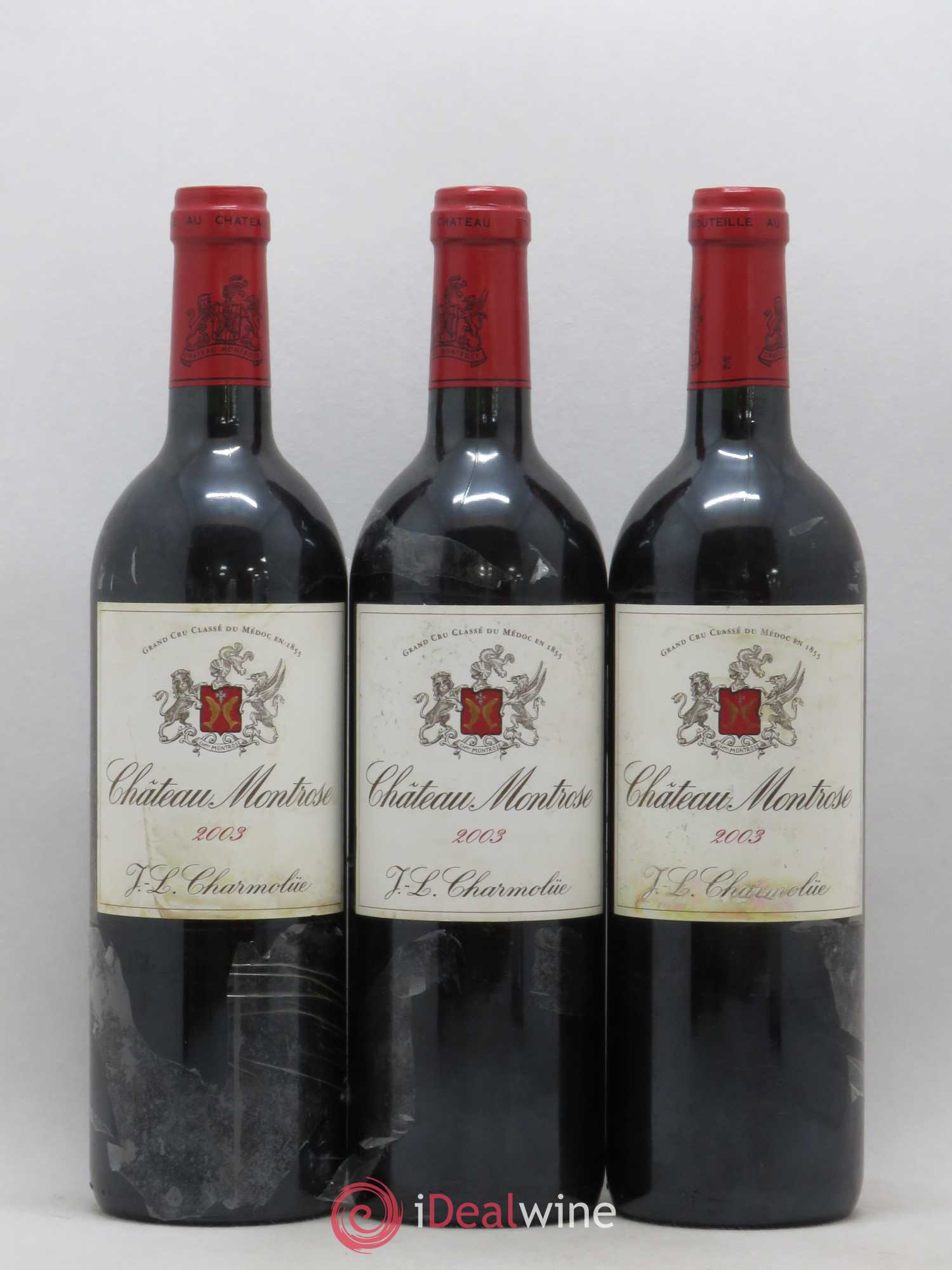 Château Montrose 2ème Grand Cru Classé 2003 - Lot de 3 bouteilles - 0