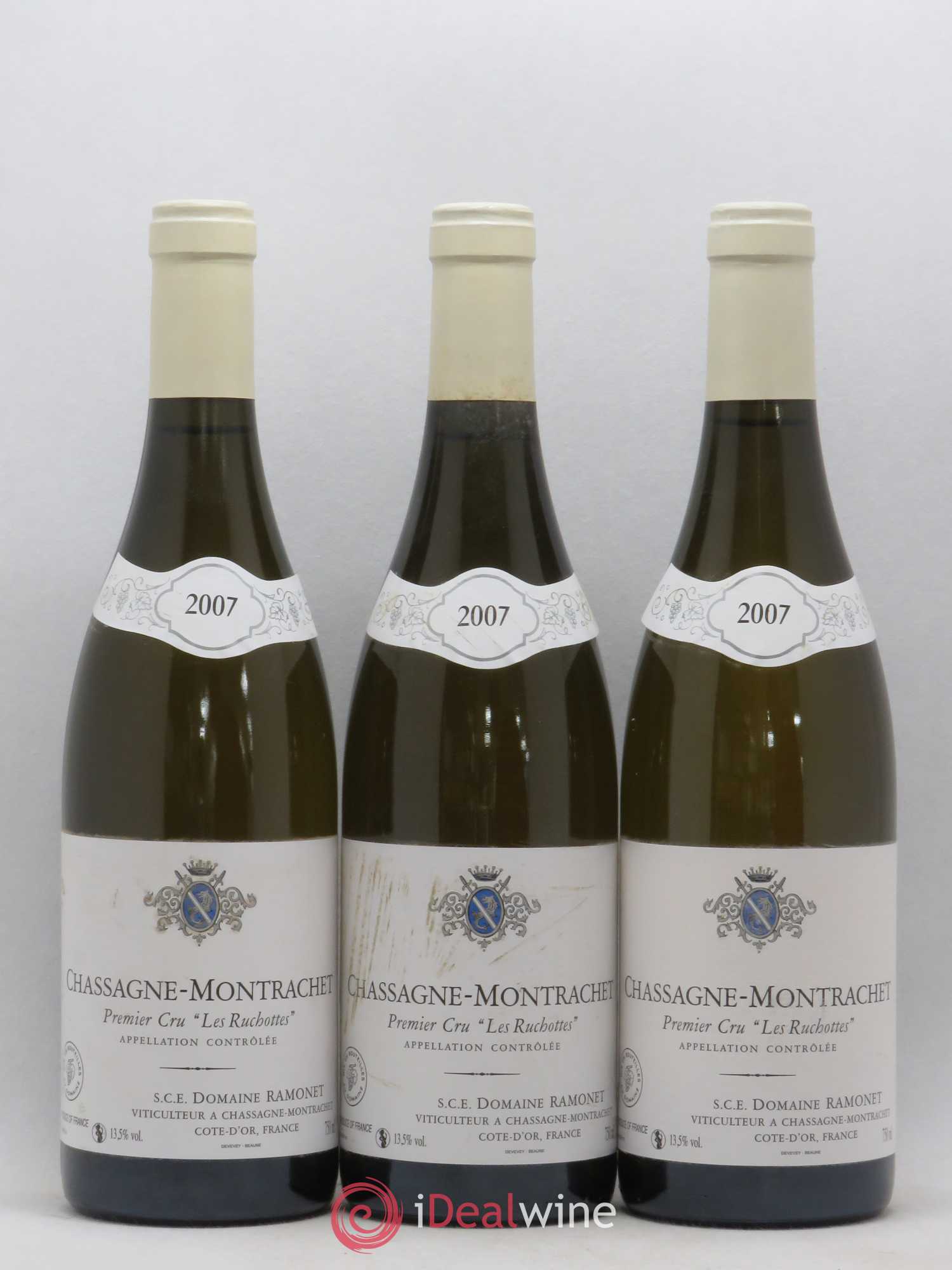 Chassagne-Montrachet 1er Cru Les Ruchottes Ramonet (Domaine) 2007 - Lot de 3 bouteilles - 0