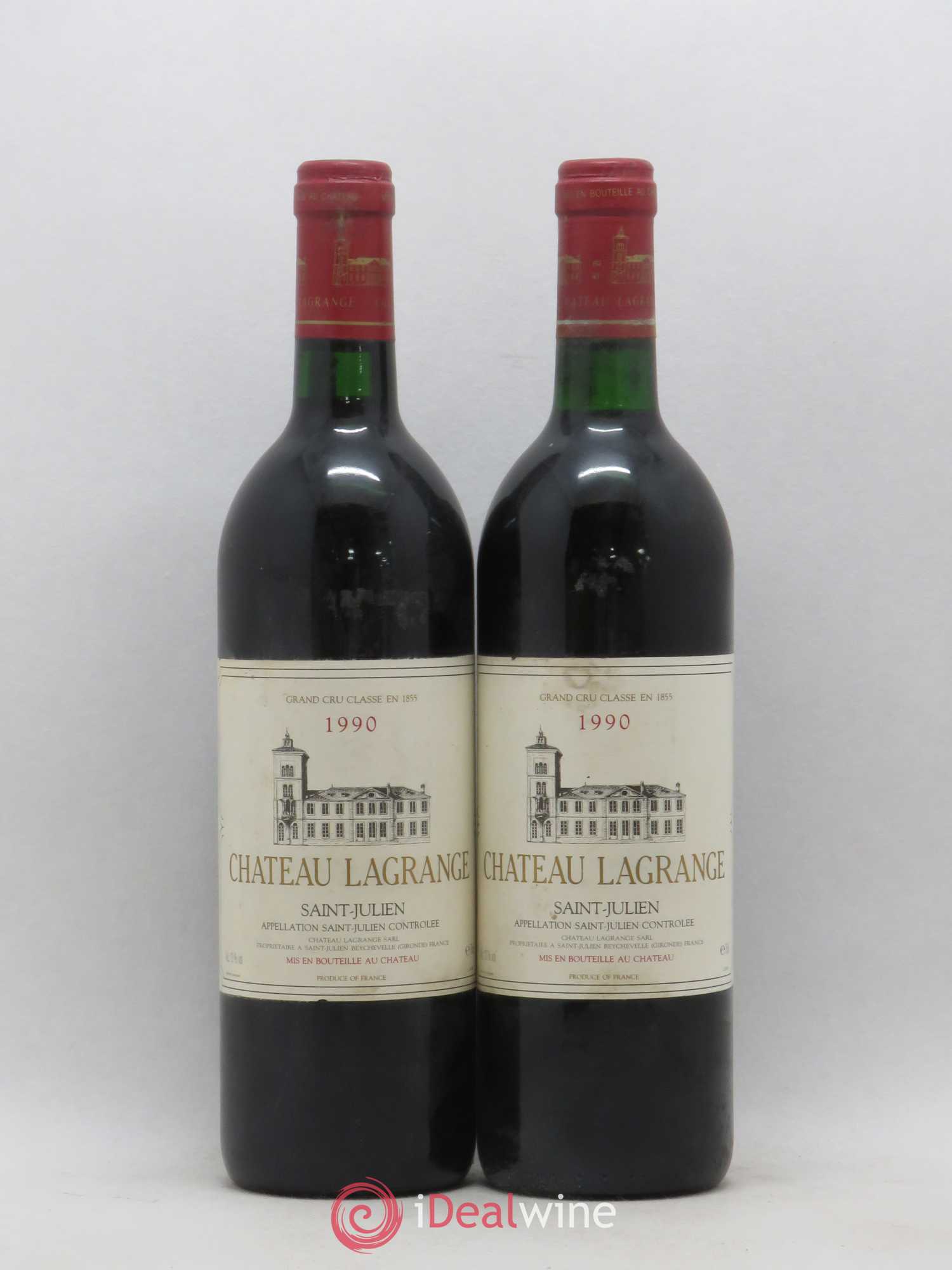 Château Lagrange 3ème Grand Cru Classé 1990 - Lot de 2 bouteilles - 0