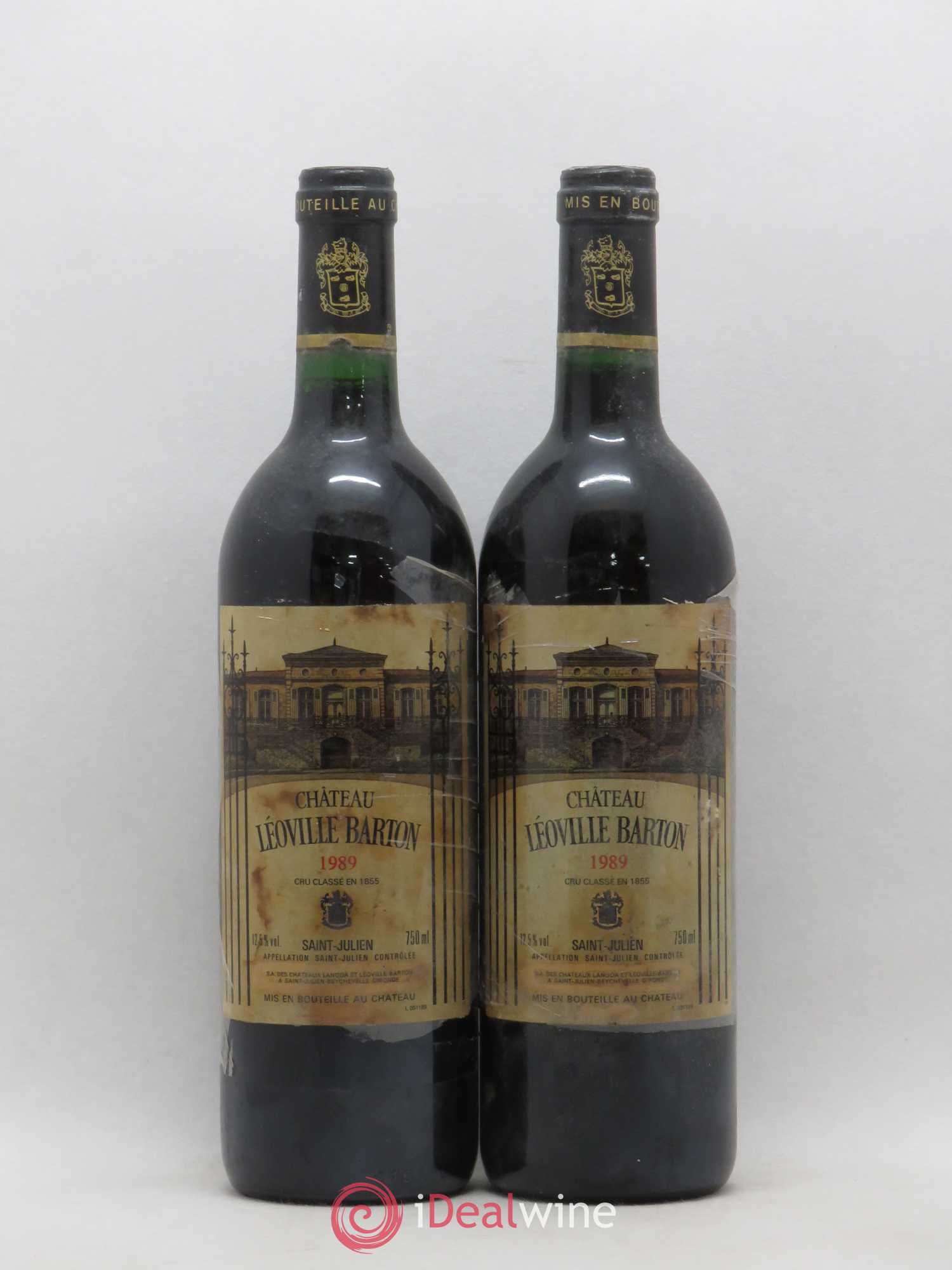Château Léoville Barton 2ème Grand Cru Classé 1989 - Lot de 2 bouteilles - 0