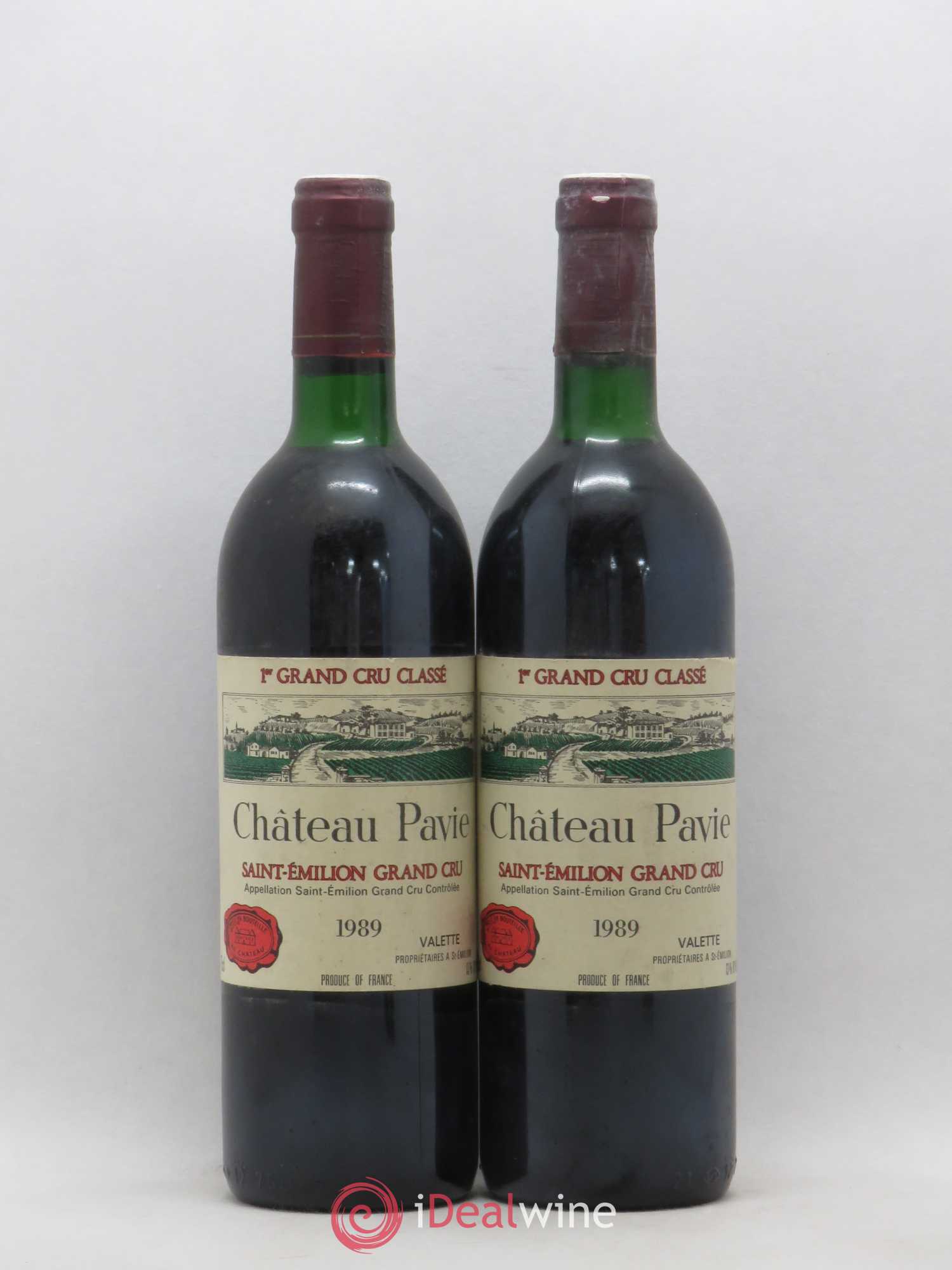 Château Pavie 1er Grand Cru Classé A 1989 - Lot de 2 bouteilles - 0