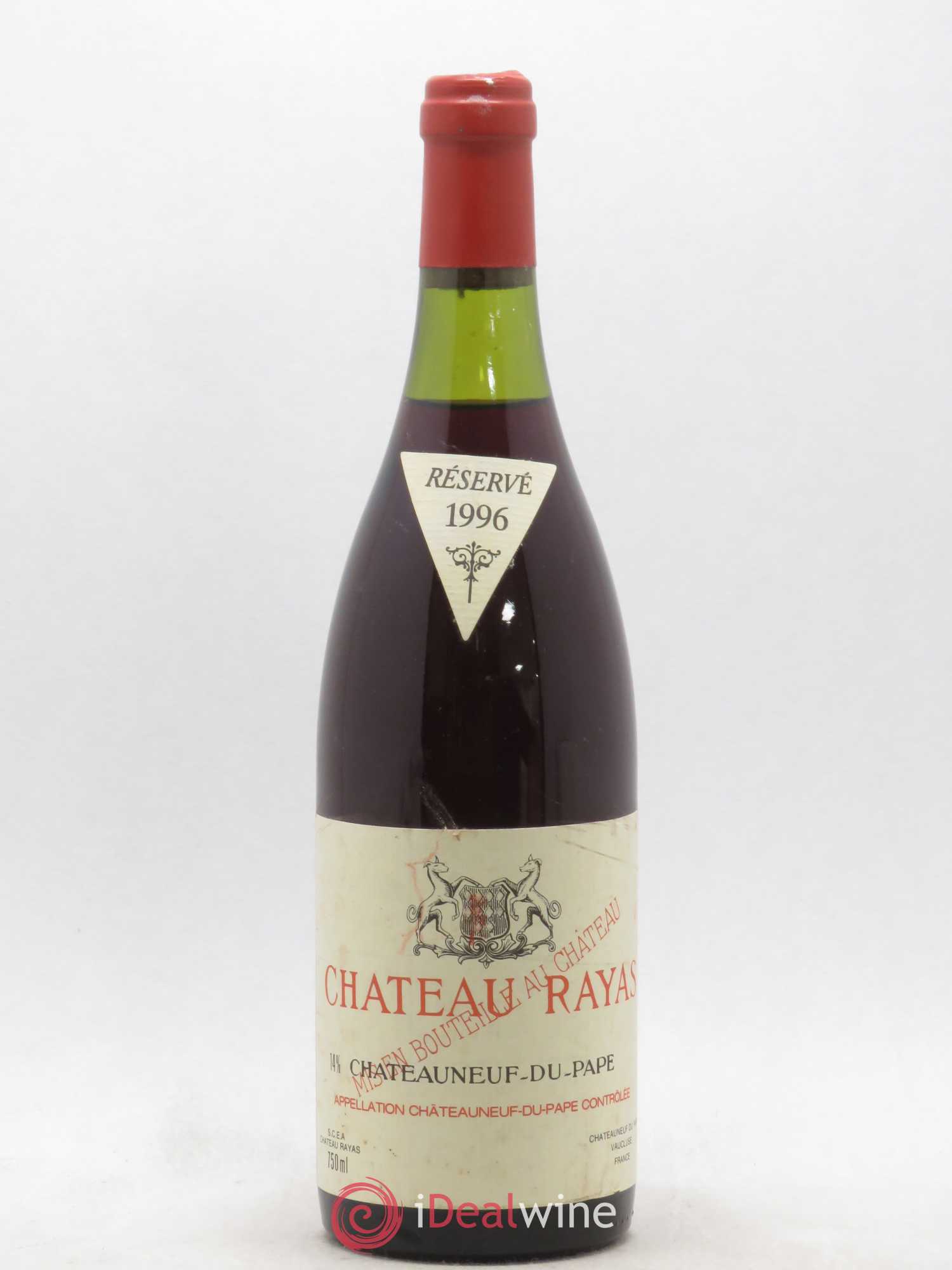 Châteauneuf-du-Pape Château Rayas Emmanuel Reynaud 1996 - Lot de 1 bouteille - 0