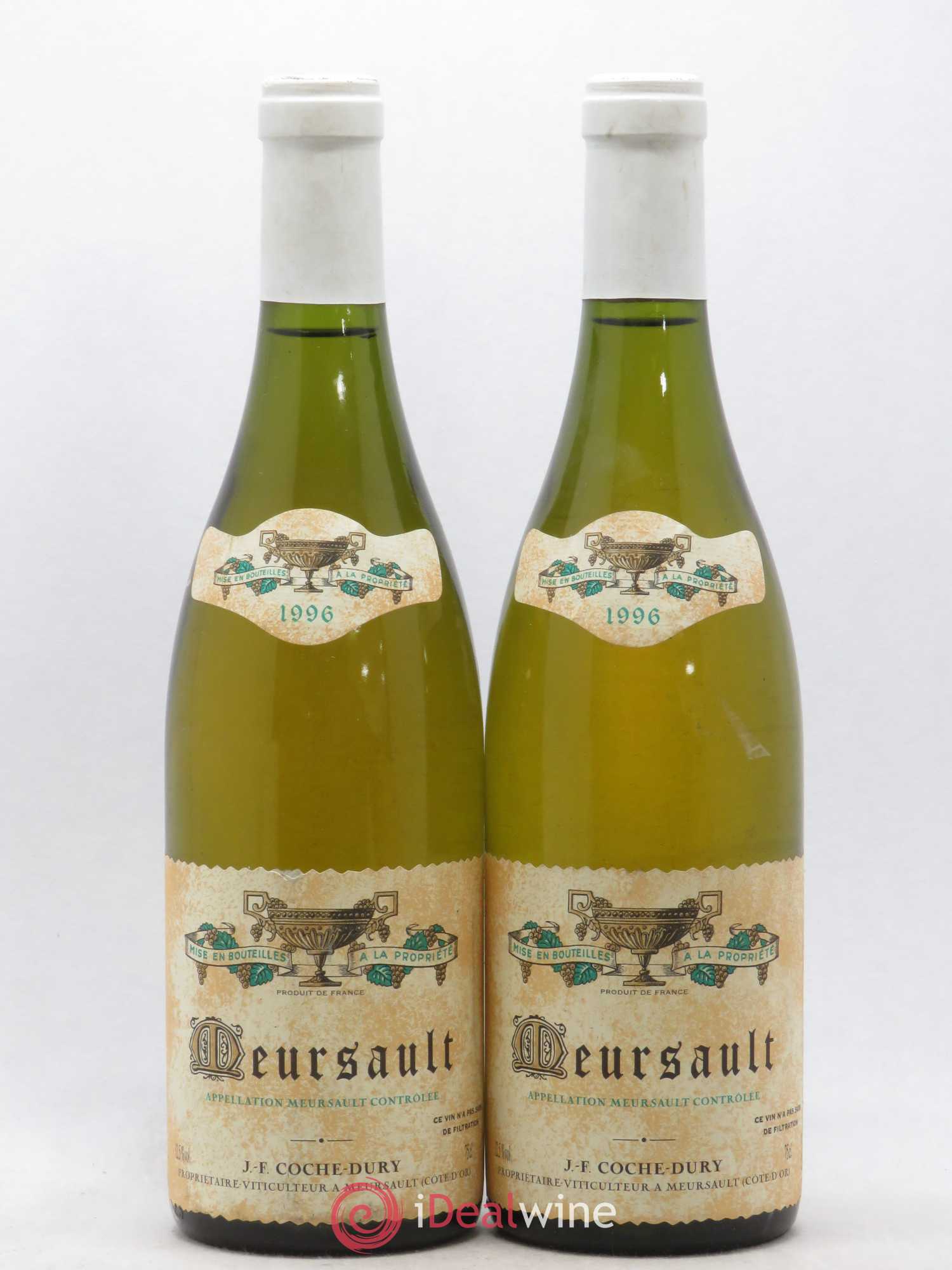 Meursault Coche Dury (Domaine) 1996 - Lot de 2 bouteilles - 0