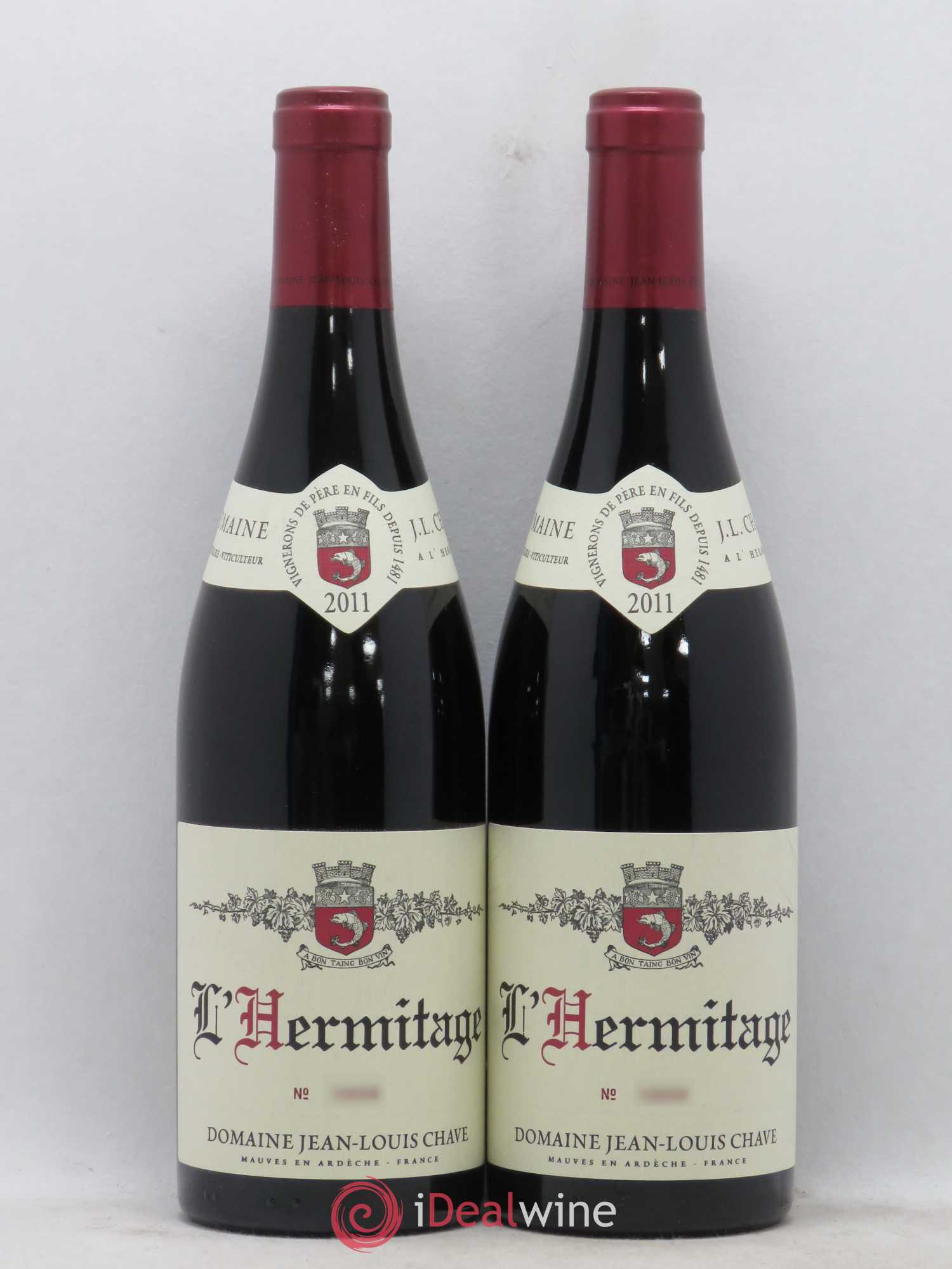 Hermitage Jean-Louis Chave 2011 - Lot de 2 bouteilles - 0