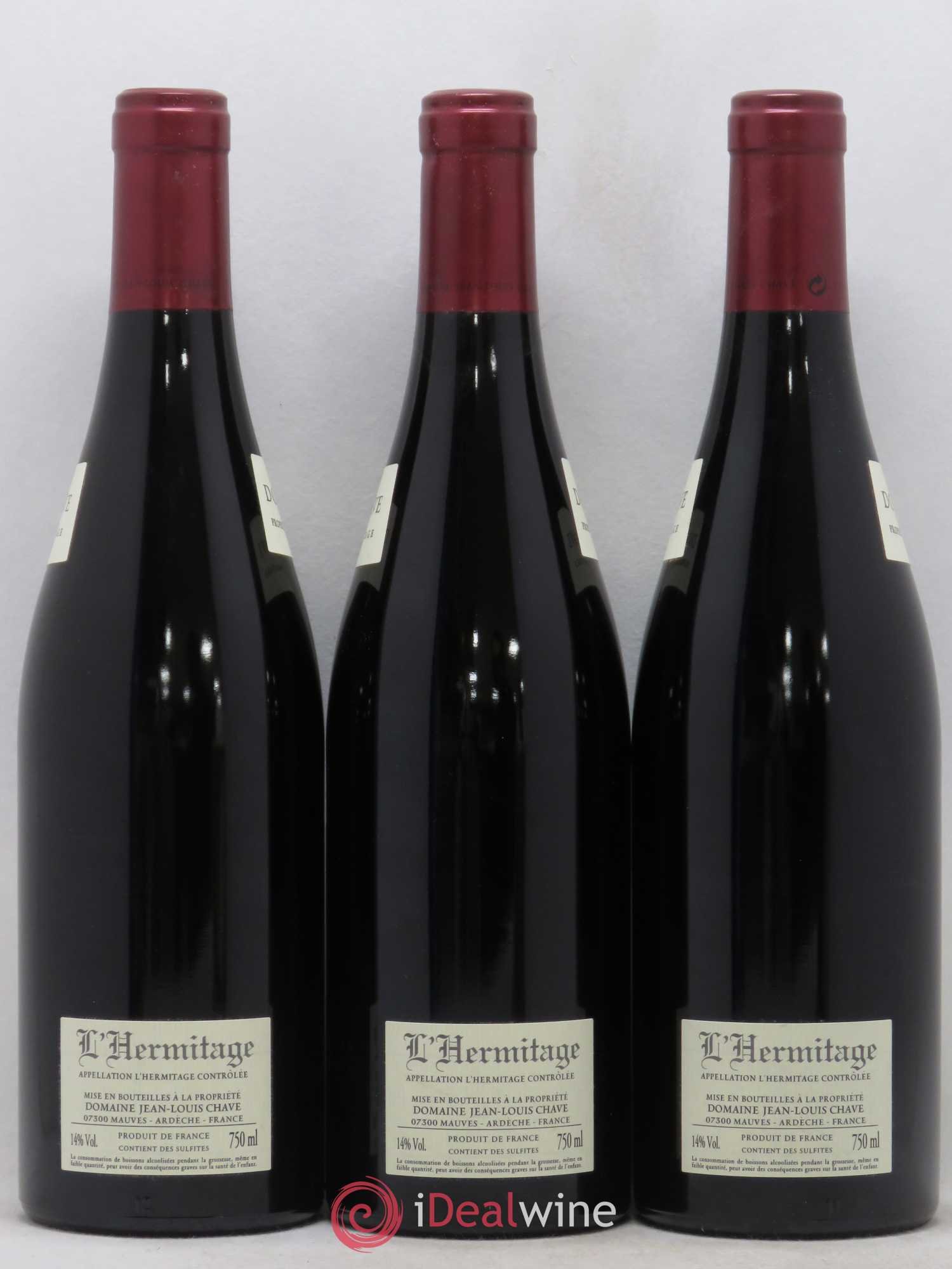 Hermitage Jean-Louis Chave 2012 - Lot de 3 bouteilles - 1