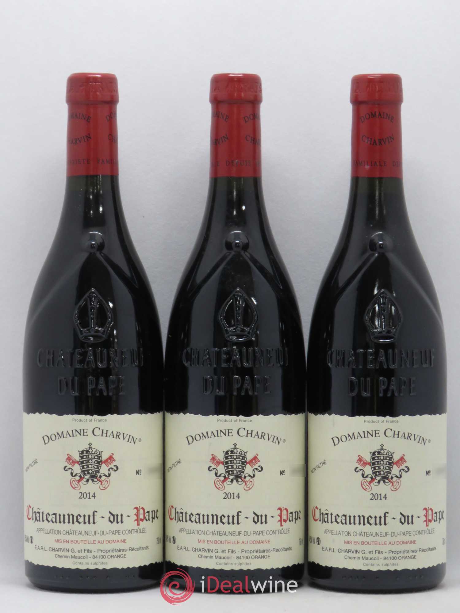 Châteauneuf-du-Pape Charvin (Domaine) 2014 - Lot de 3 bouteilles - 0