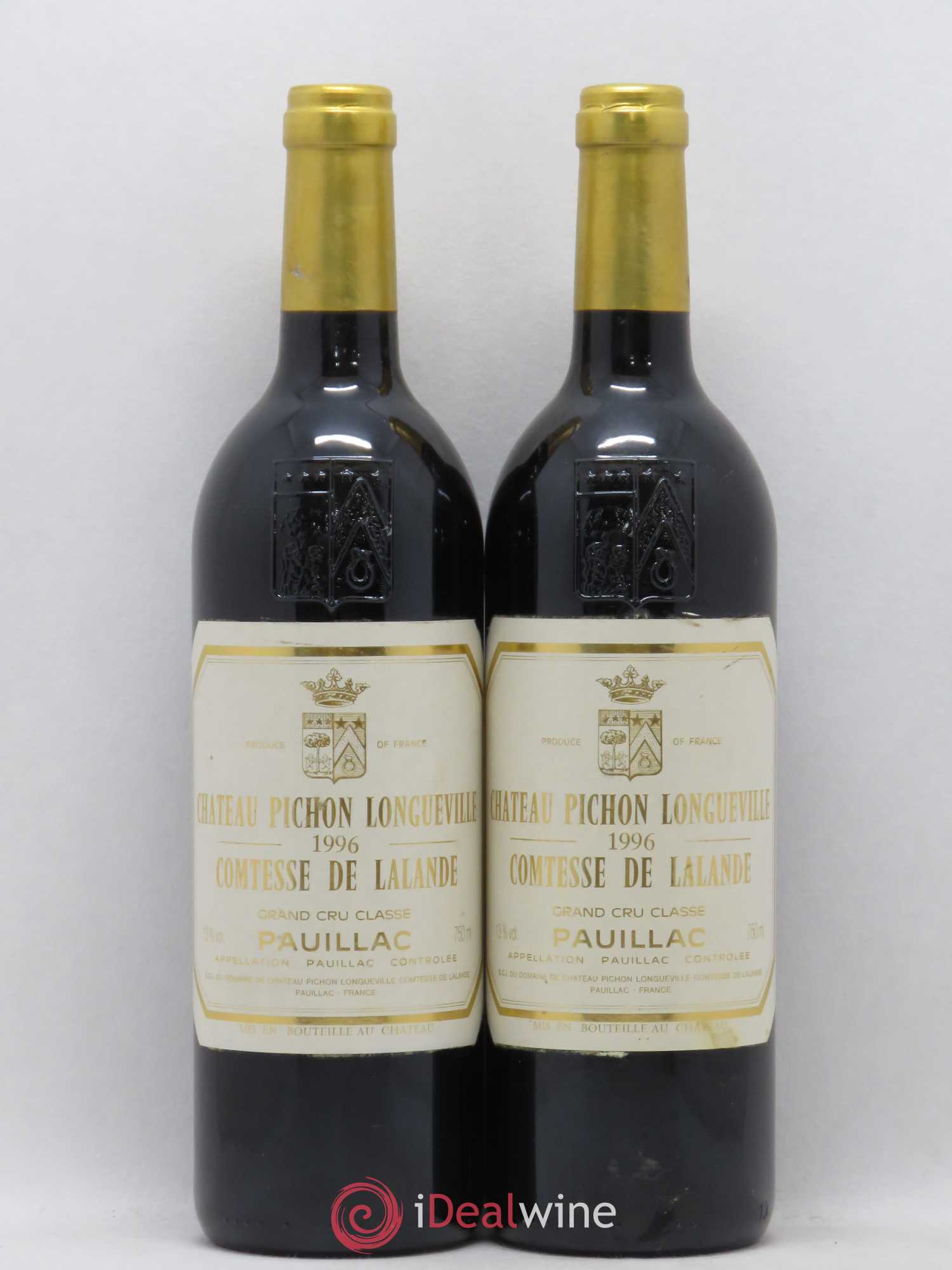 Château Pichon Longueville Comtesse de Lalande 2ème Grand Cru Classé 1996 - Lot de 2 bouteilles - 0