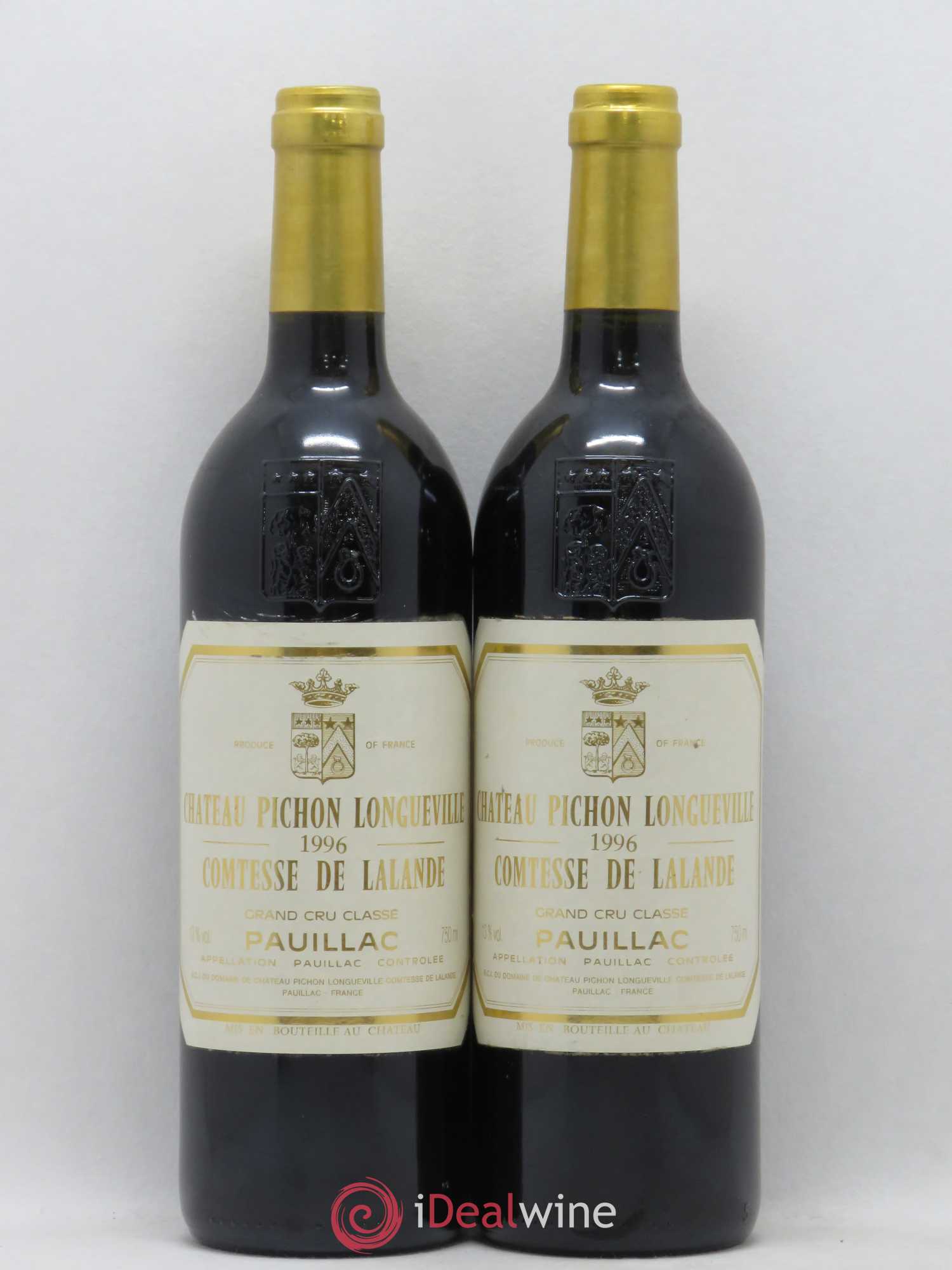 Château Pichon Longueville Comtesse de Lalande 2ème Grand Cru Classé 1996 - Lot de 2 bouteilles - 0