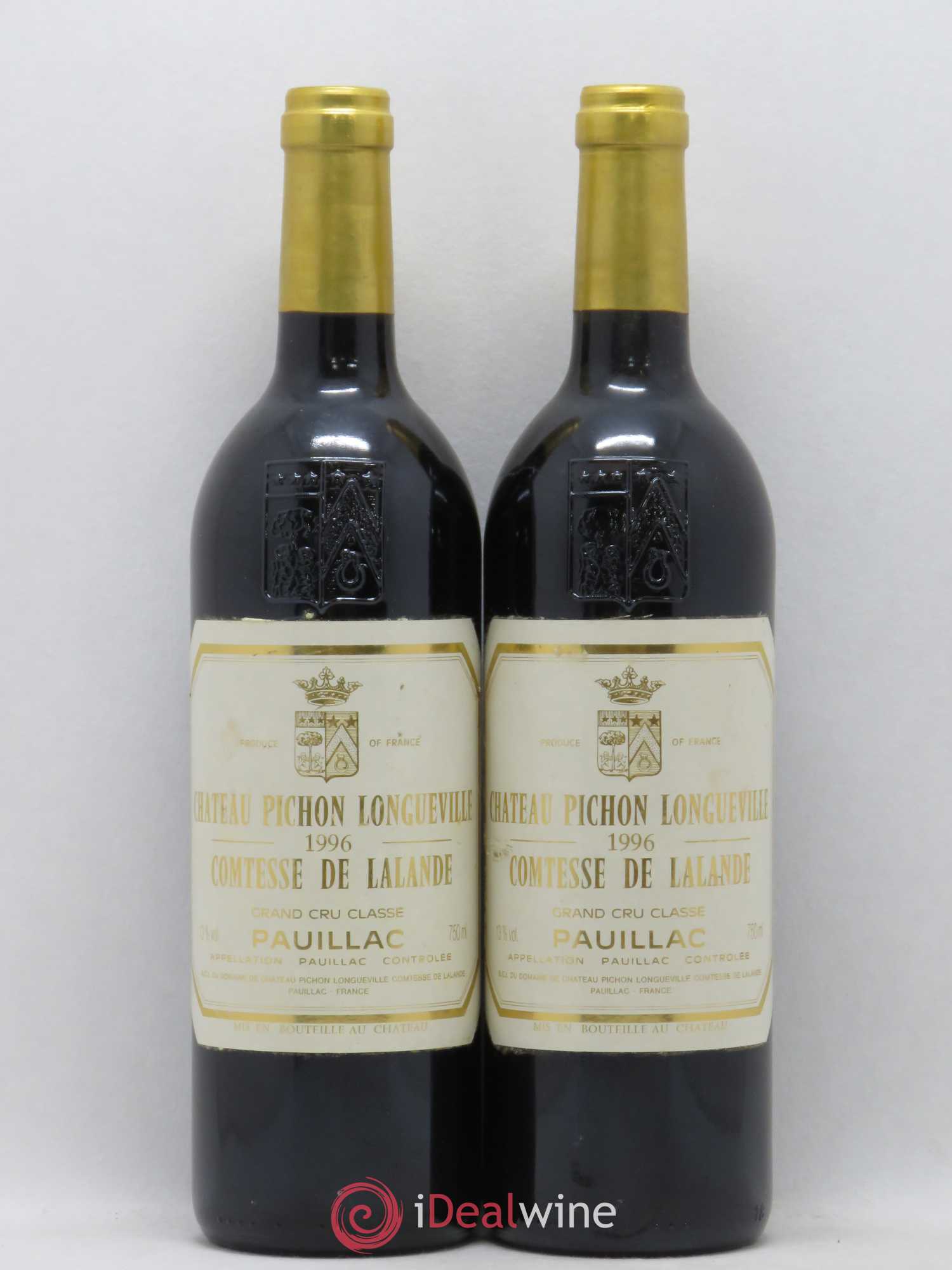 Château Pichon Longueville Comtesse de Lalande 2ème Grand Cru Classé 1996 - Lot de 2 bouteilles - 0