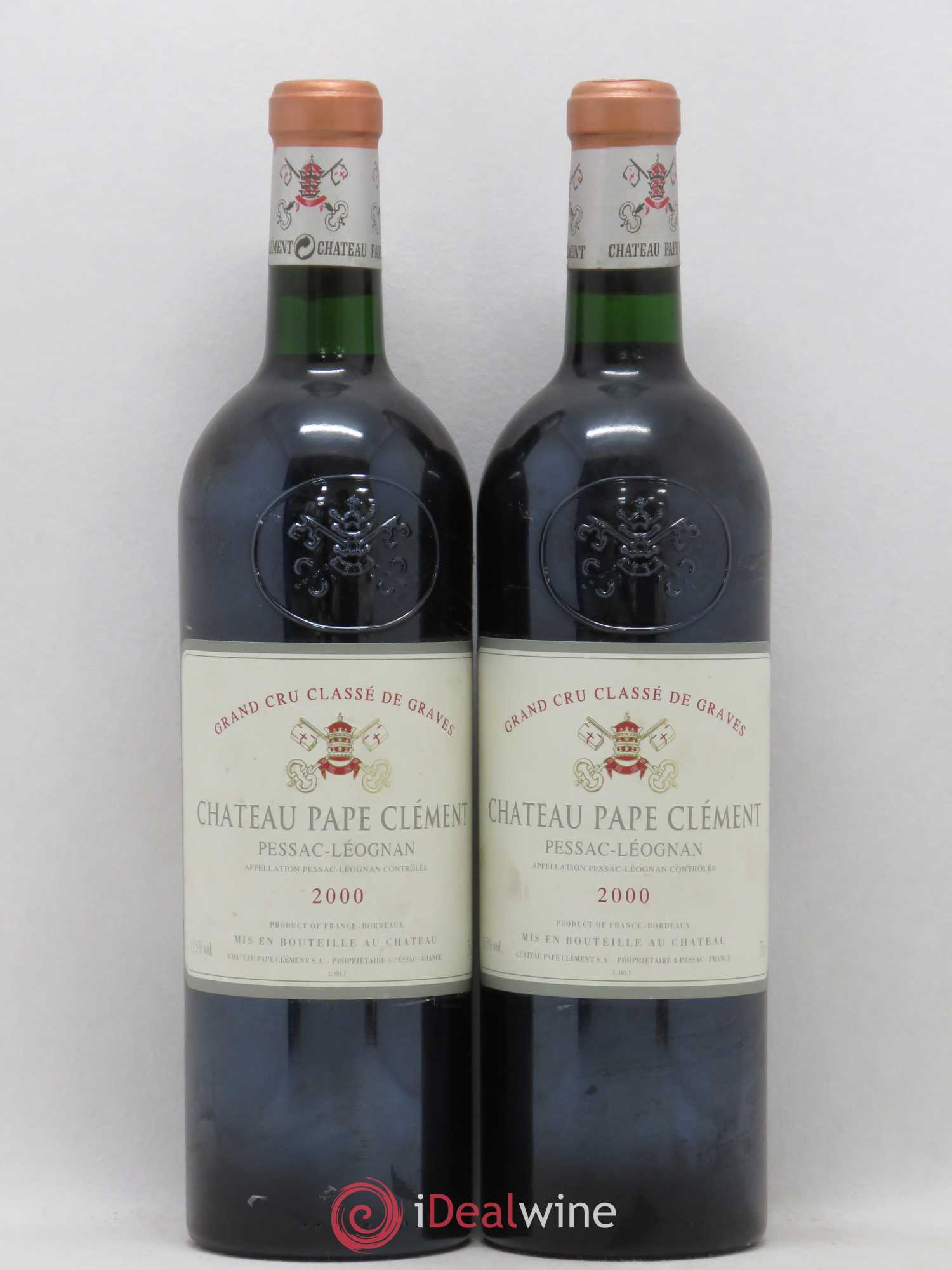 Château Pape Clément Cru Classé de Graves 2000 - Lot de 2 bouteilles - 0